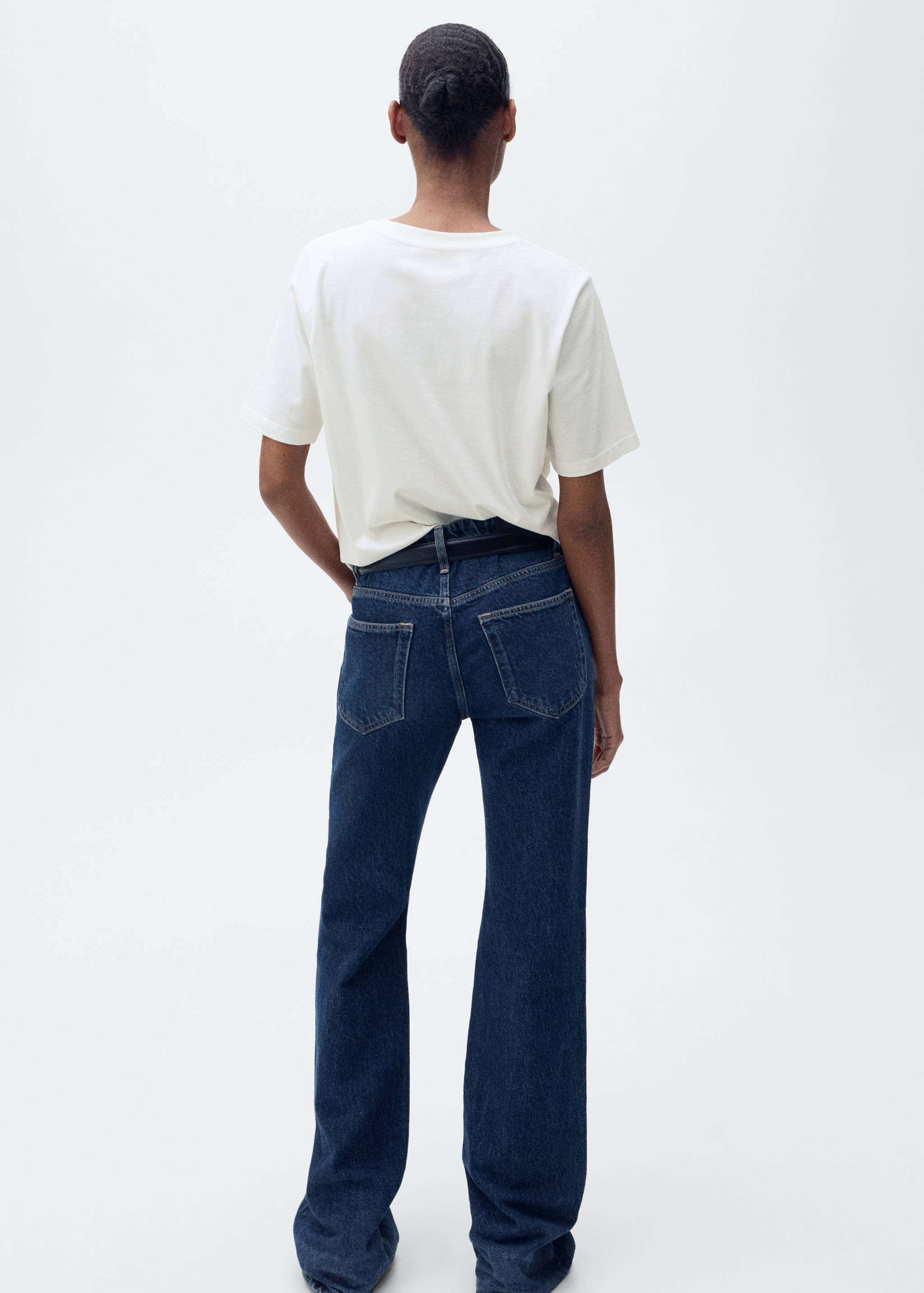 Kortärmad tryckt t-shirt - Artikelns baksida