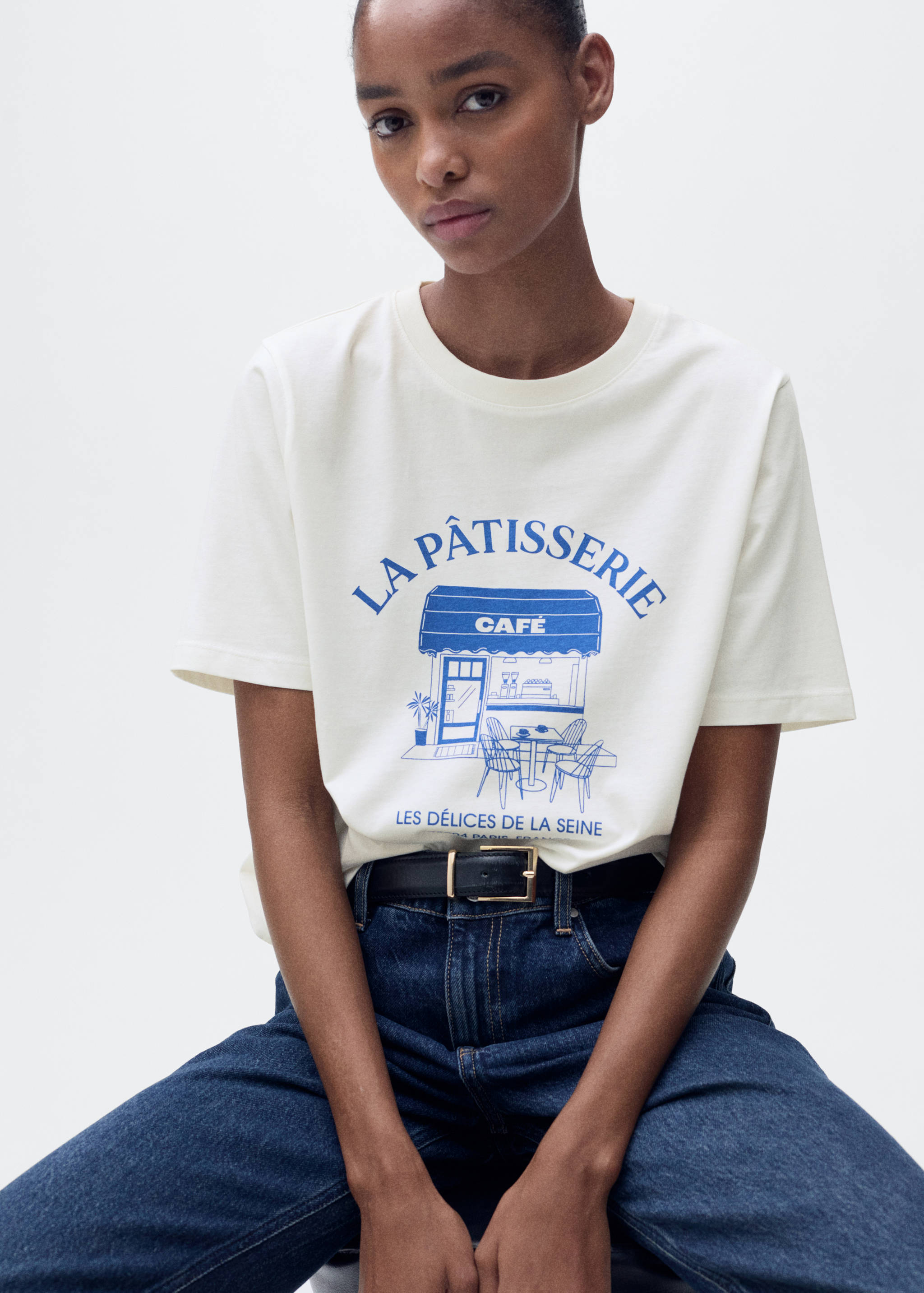 Kortärmad tryckt t-shirt - Detaljer om artikeln 2