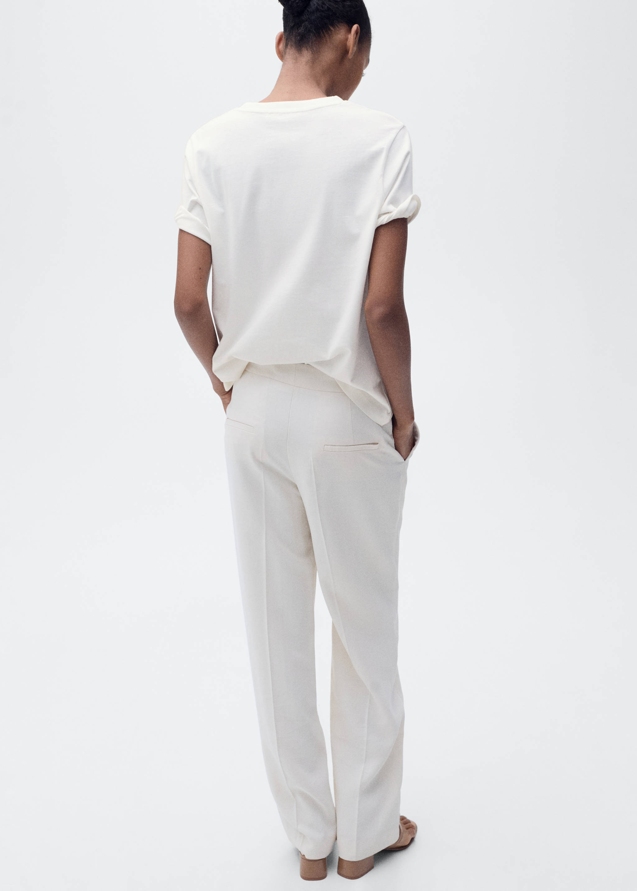 Kortärmad tryckt t-shirt - Artikelns baksida