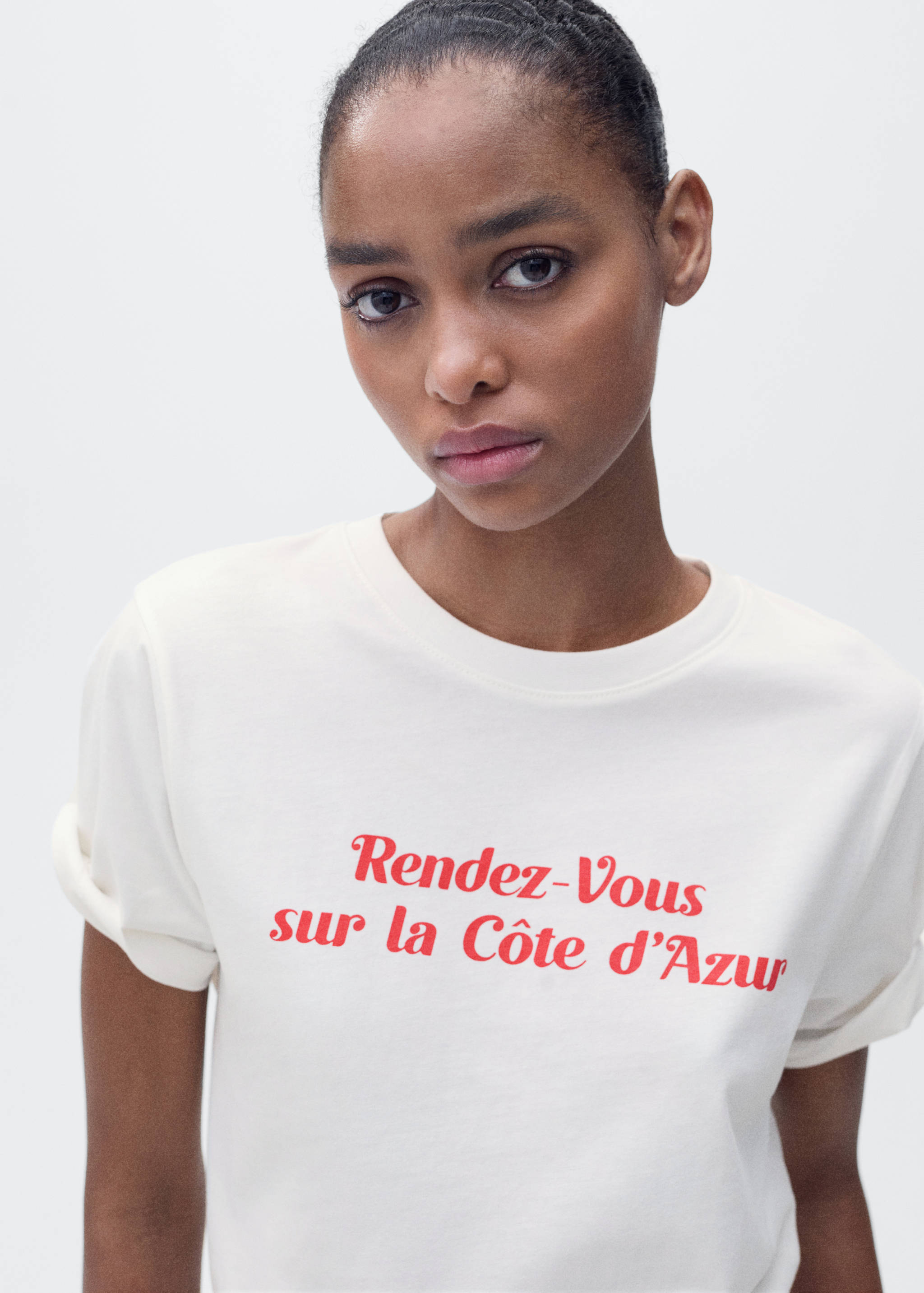 Kortärmad tryckt t-shirt - Detaljer om artikeln 1