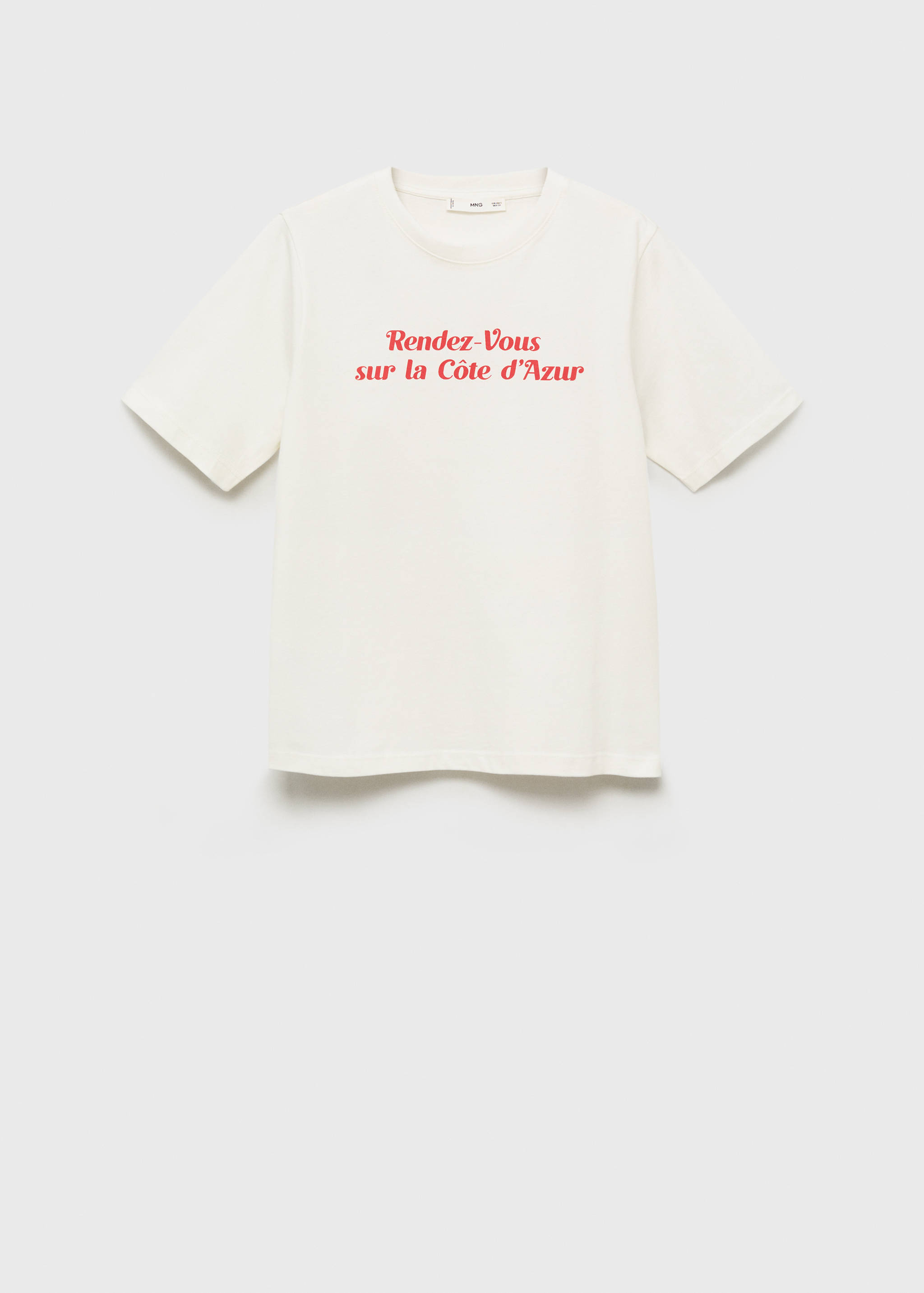 Kortärmad tryckt t-shirt - Artikel utan modell