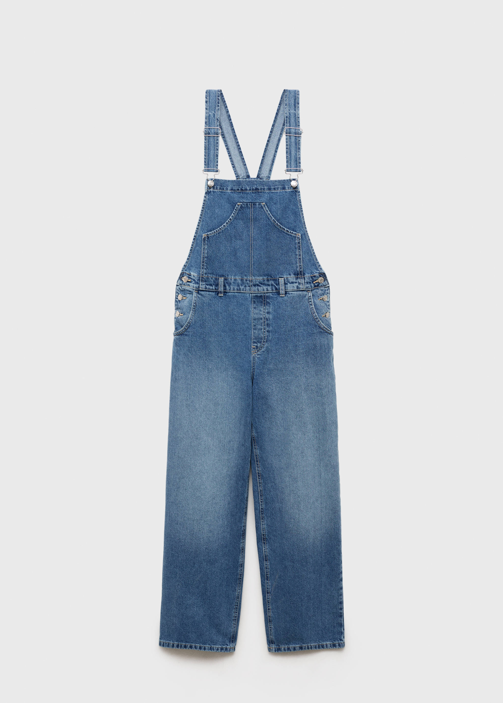 Straight denim dungarees - Article without model