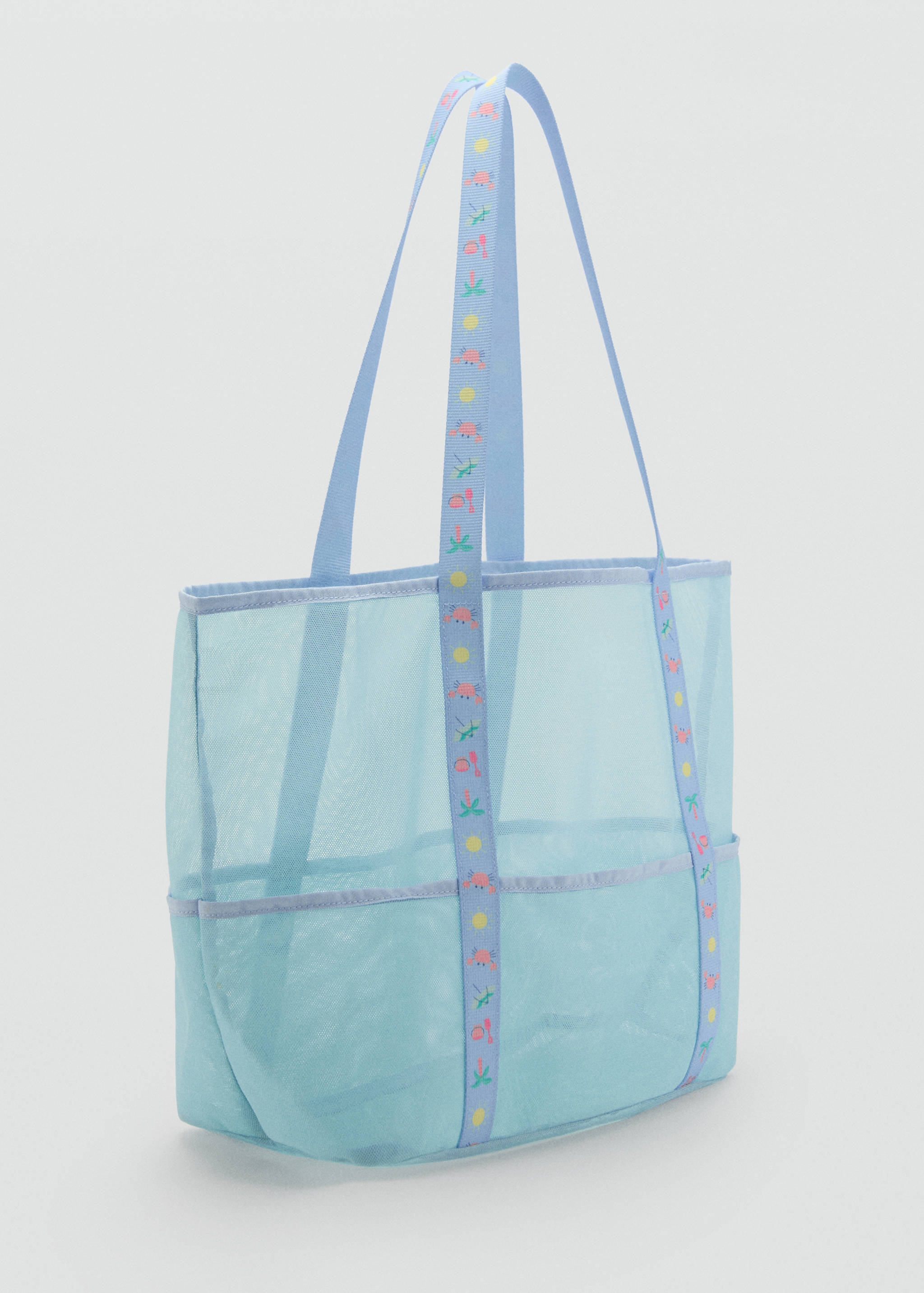 Shopper-Bag in Mesh-Optik - Mittlere Ansicht