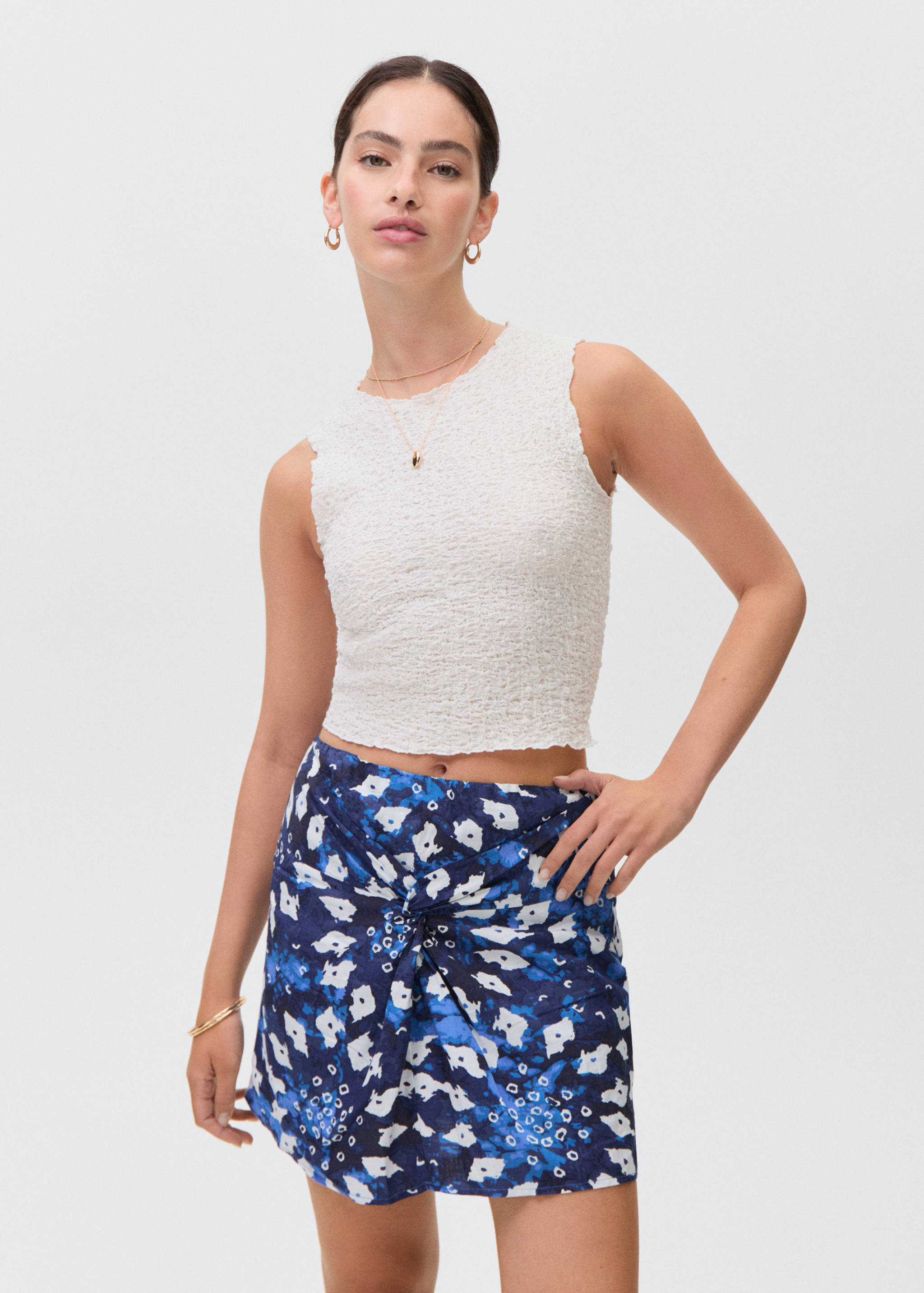 Printed sarong skirt - Medium plane