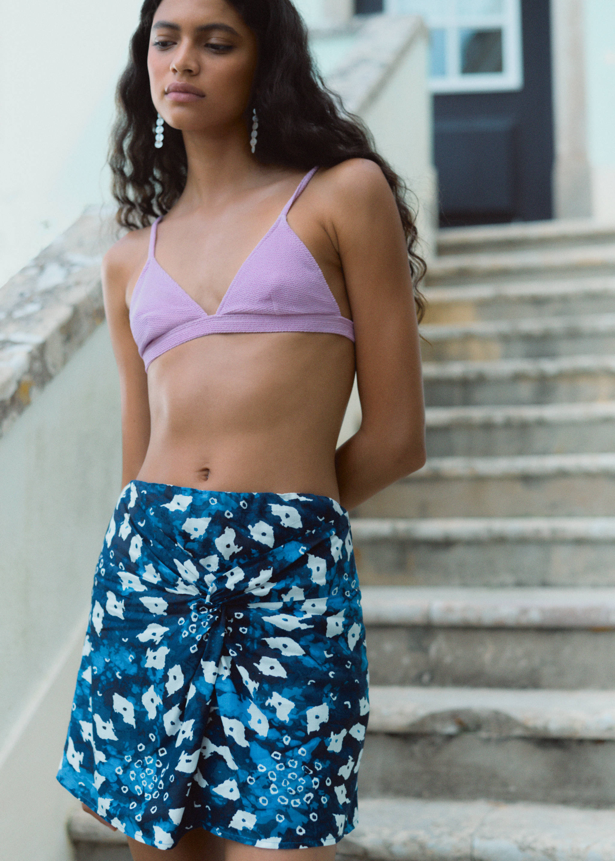 Printed sarong skirt - Details of the article 5