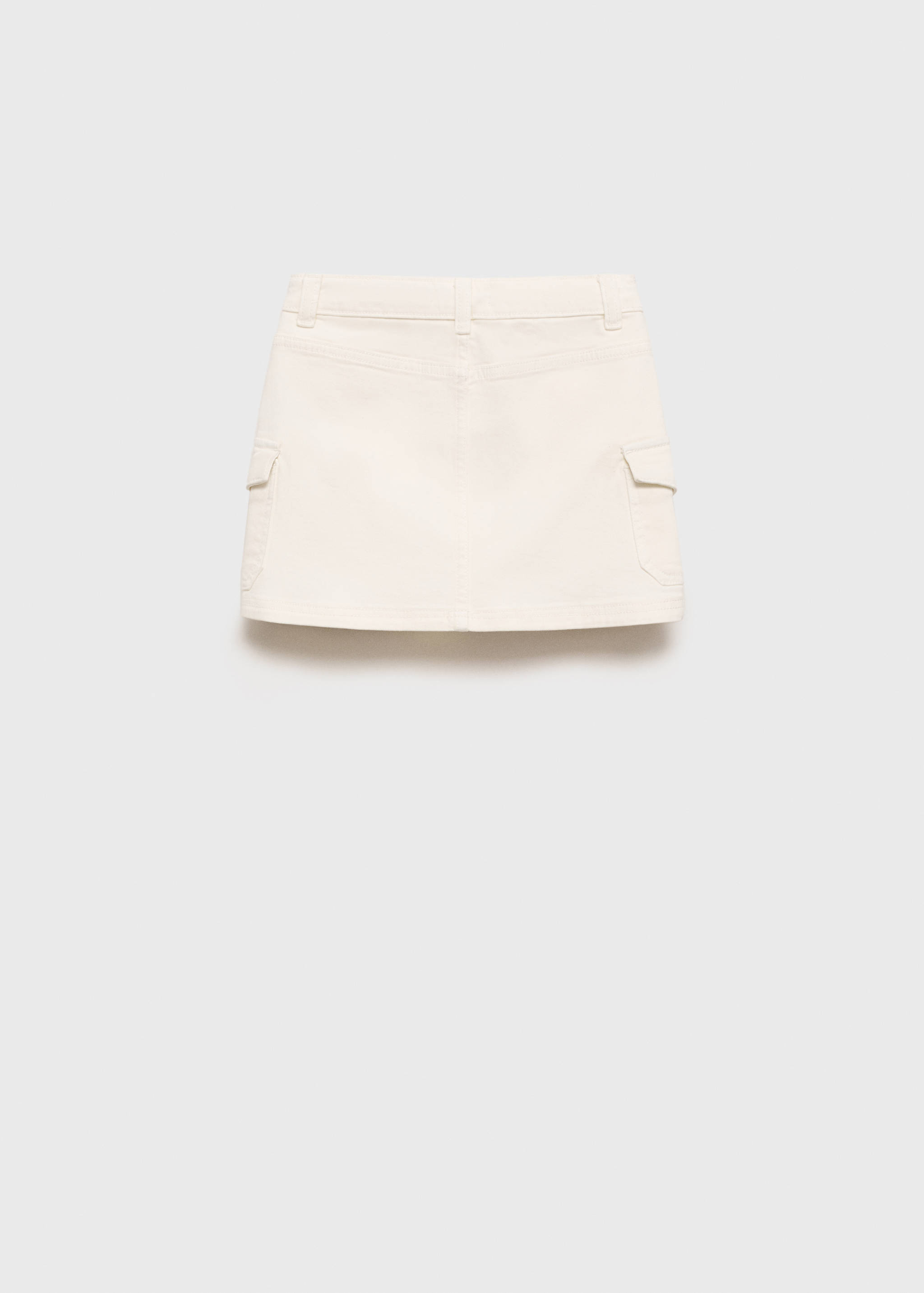 Denim cargo skirt - Reverse of the article