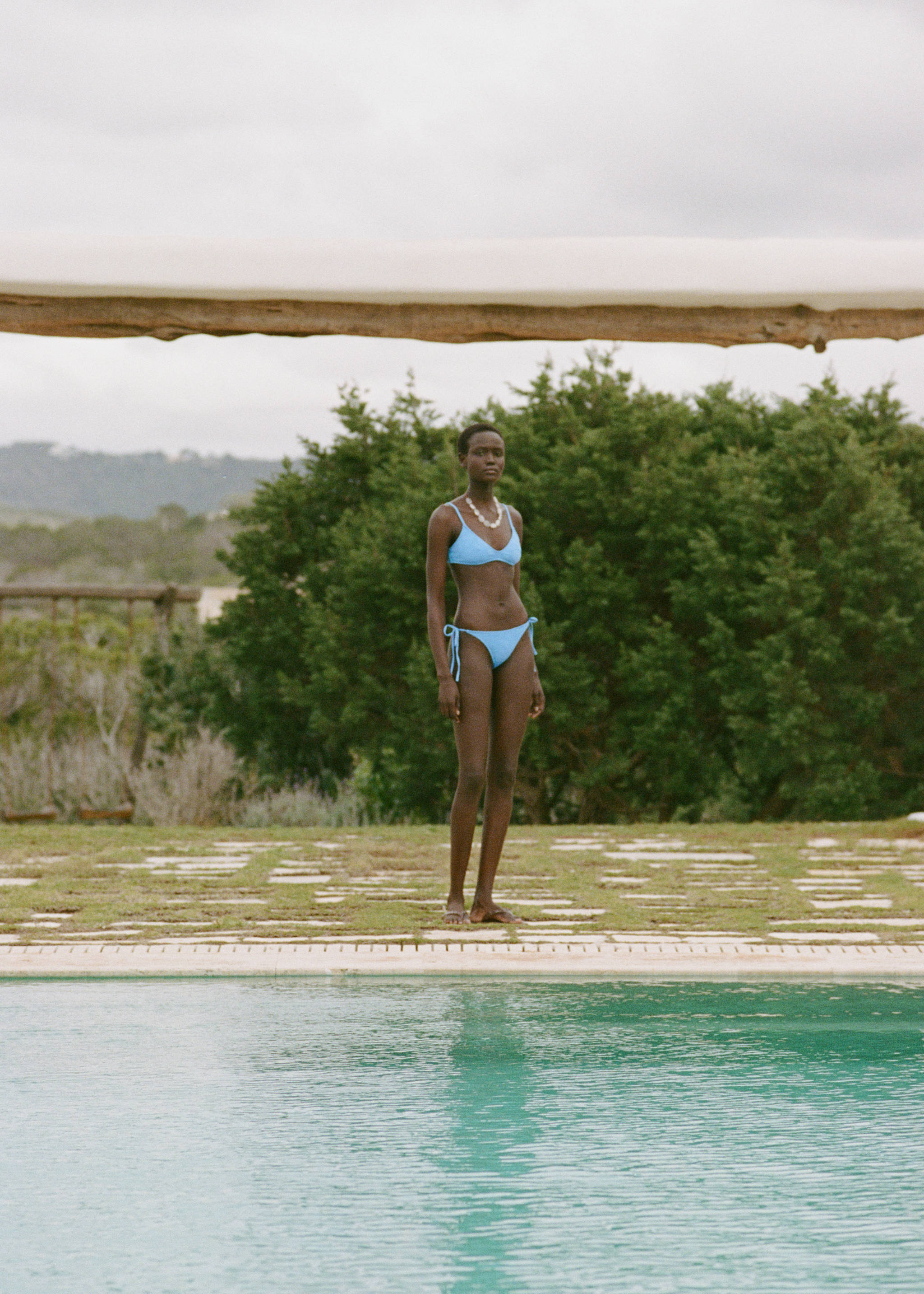 Floral-embroidered bikini bottoms - General plane