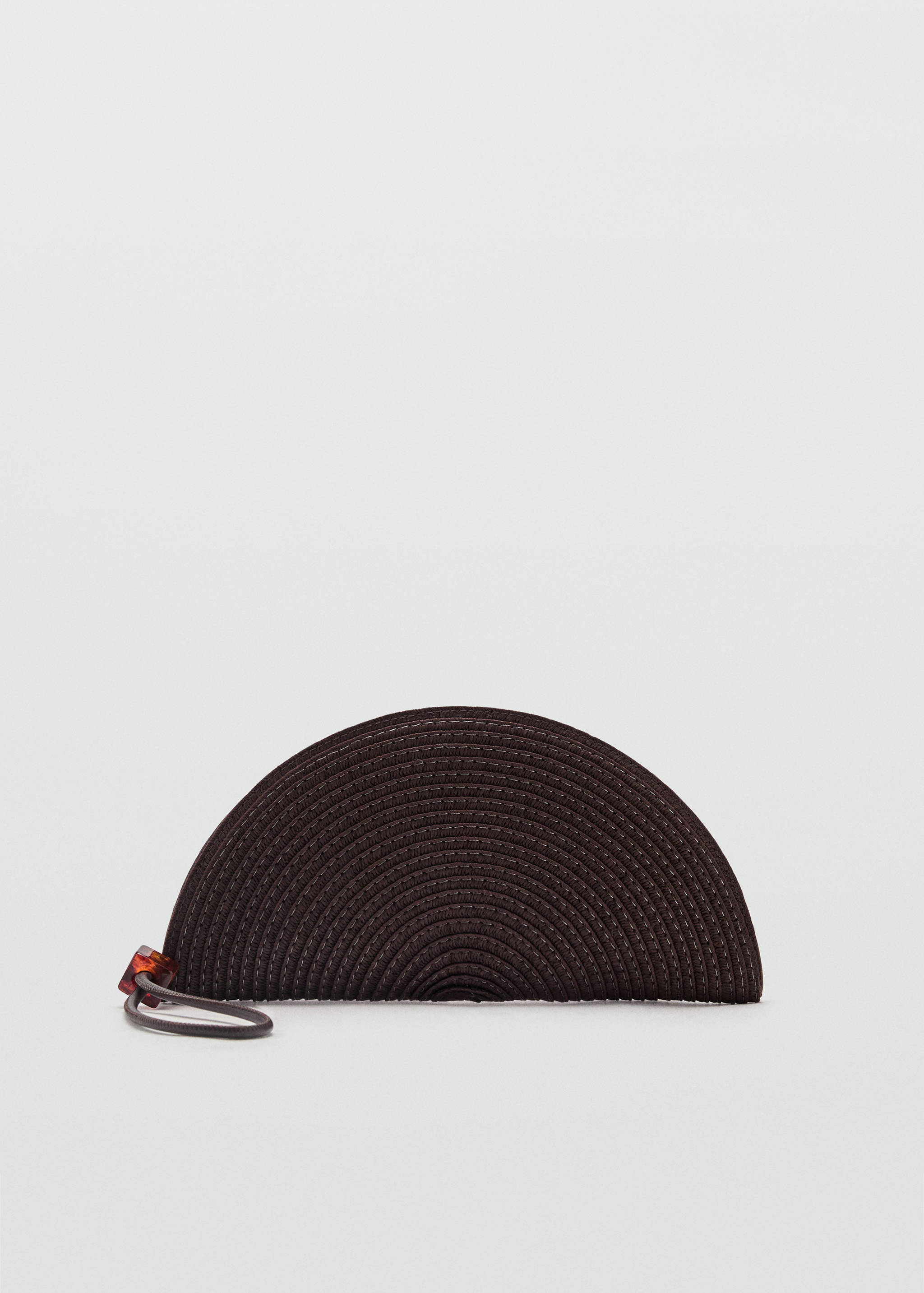 Natural fibre toiletry bag with bead detail - Article without model