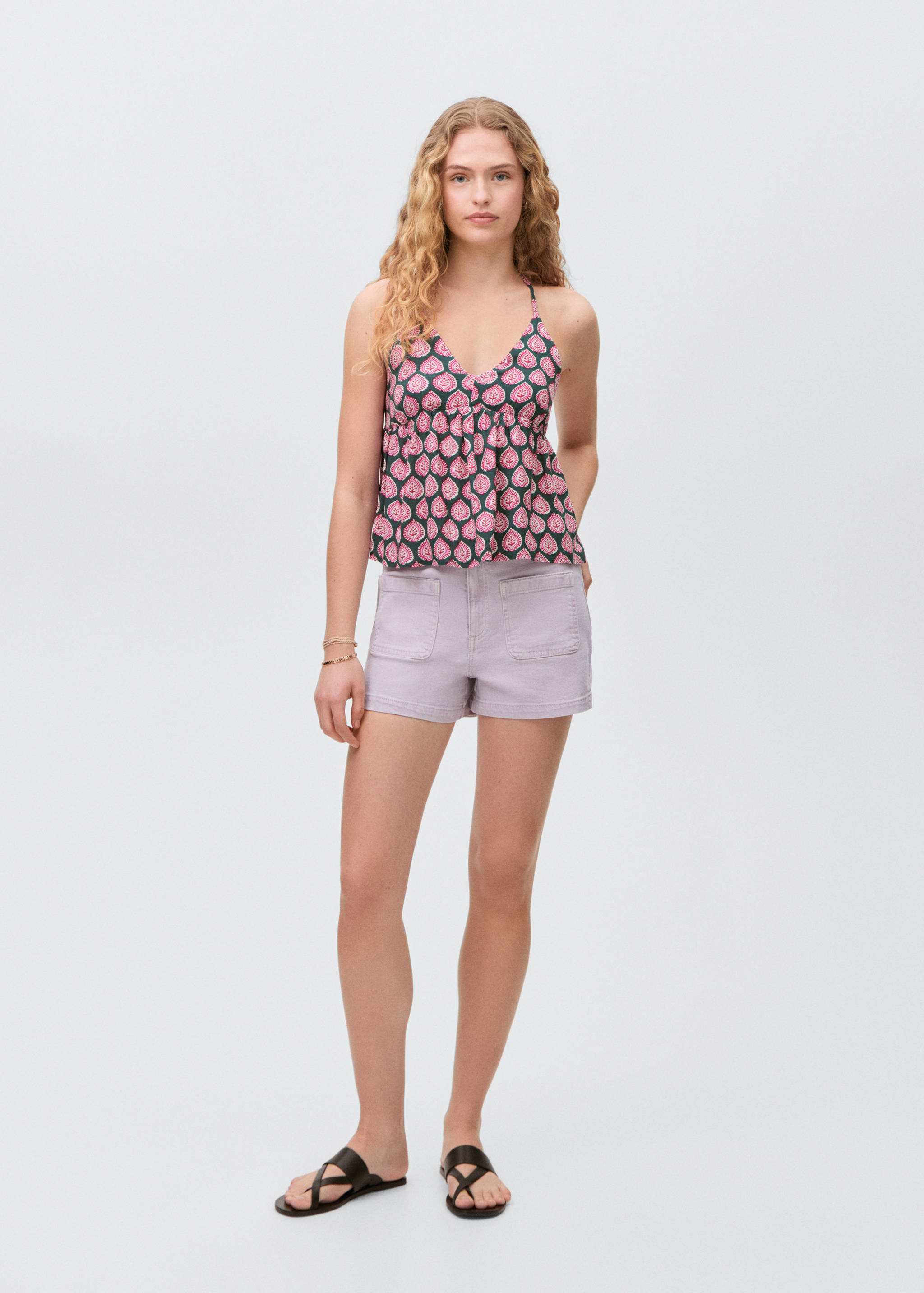 Bow print top - General plane