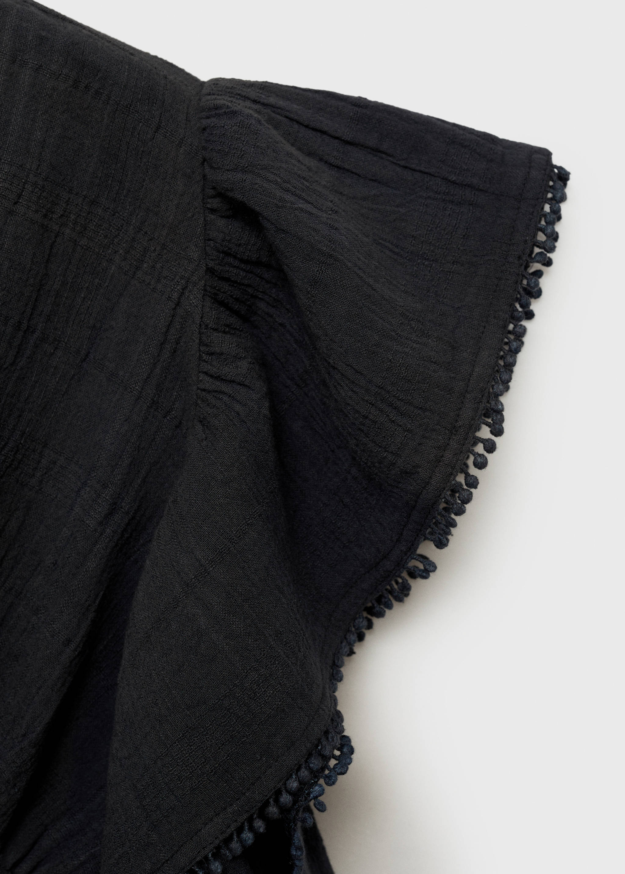 Ruffled crop blouse - Details of the article 0