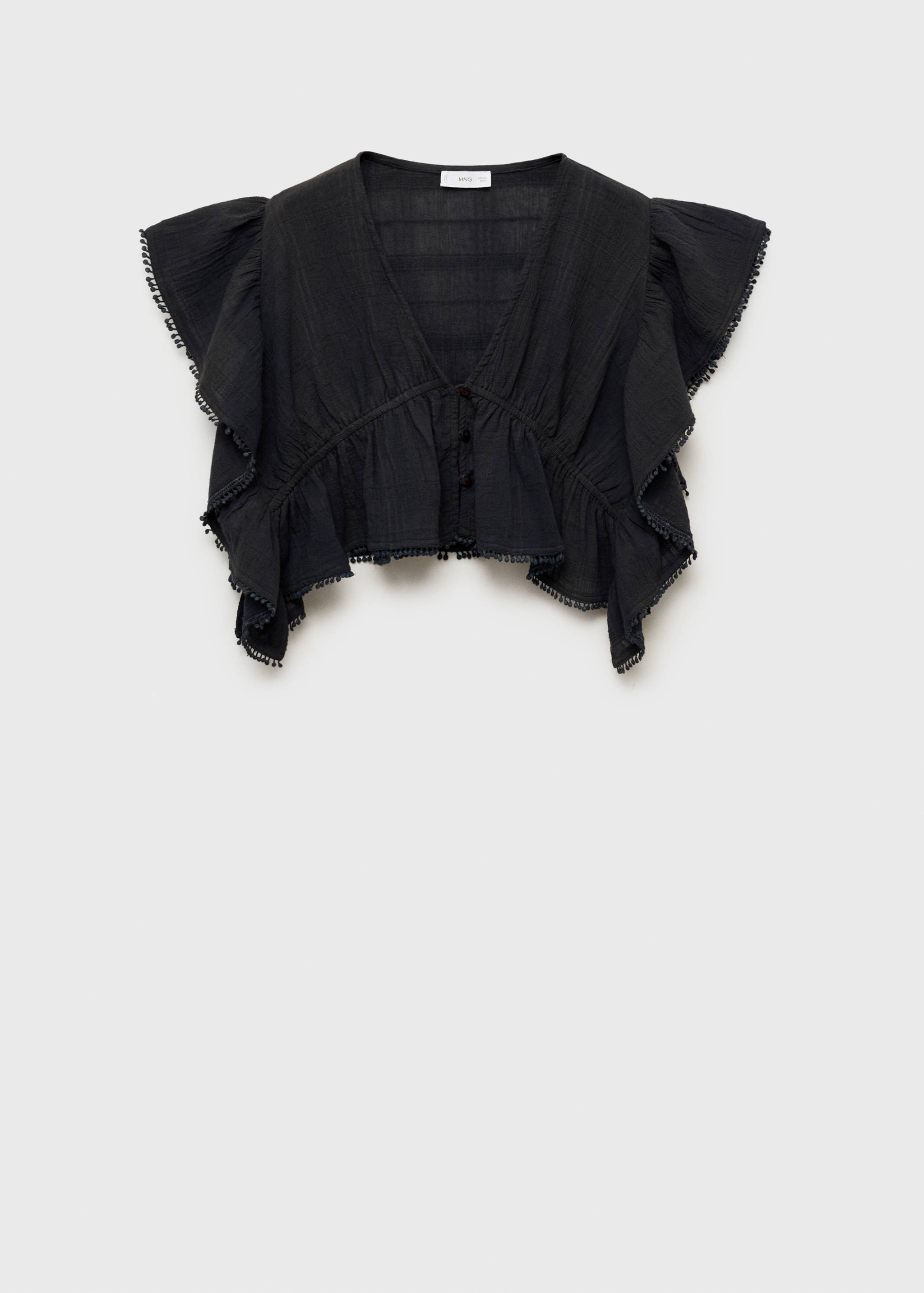 Ruffled crop blouse - Article without model