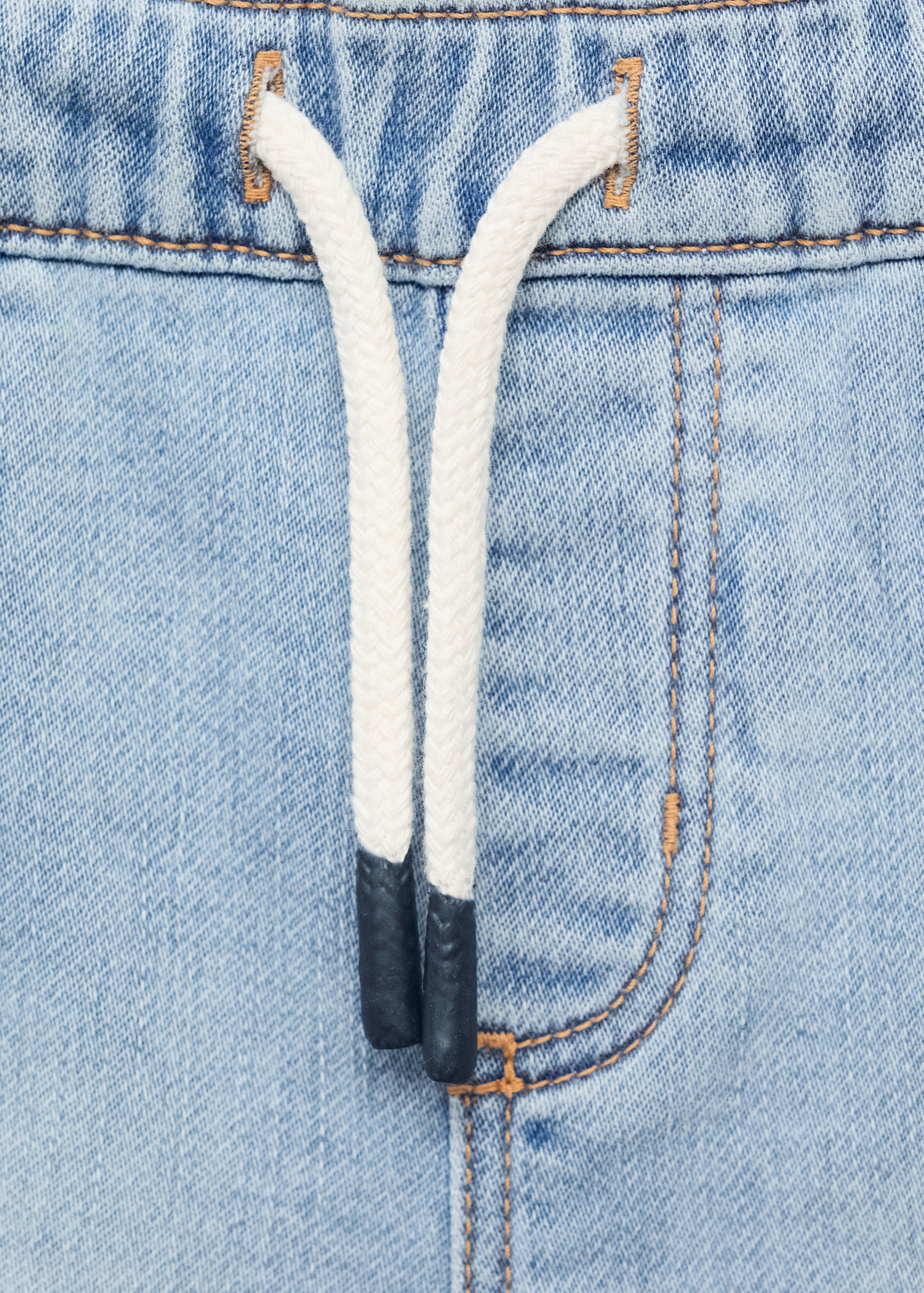 İp detaylı denim Bermuda şort - Ürün detayı 8