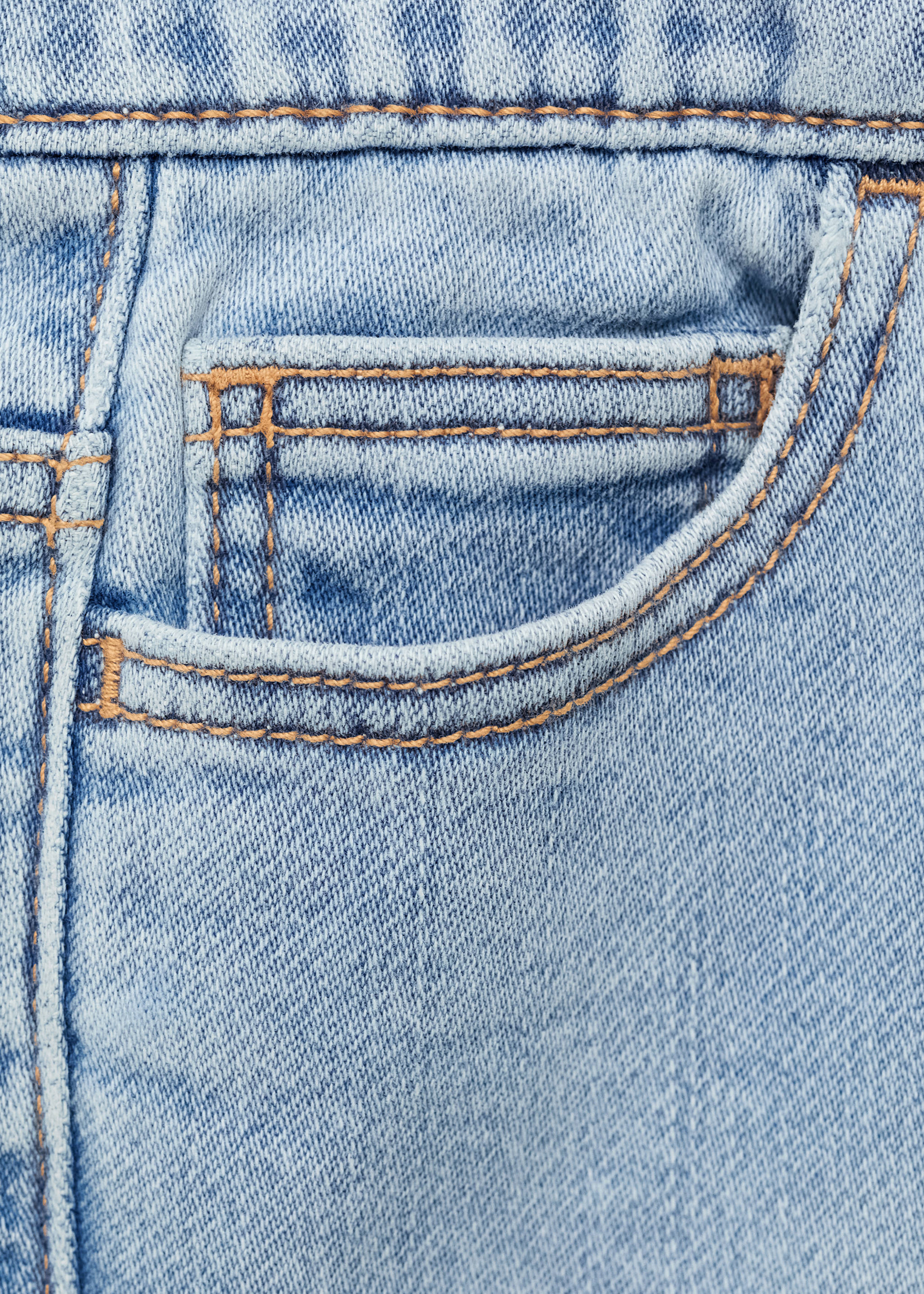 İp detaylı denim Bermuda şort - Ürün detayı 0