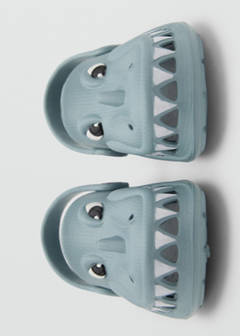 Dragon-design flip-flops — Sky Blue 5