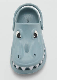Dragon-design flip-flops — Sky Blue 6