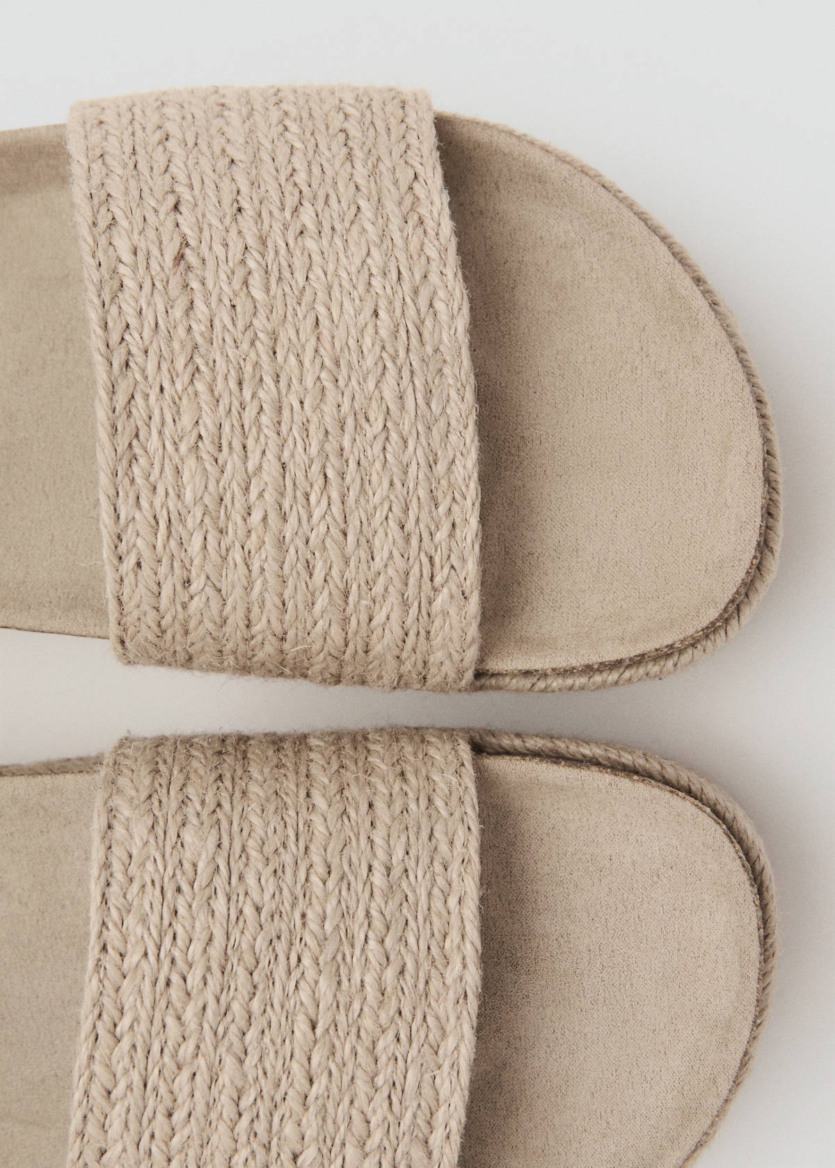 Braided jute sandals — Sand