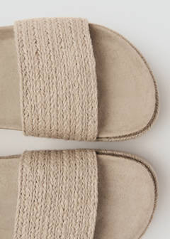 Braided jute sandals — Sand 3
