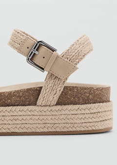 Braided jute sandals — Sand 4