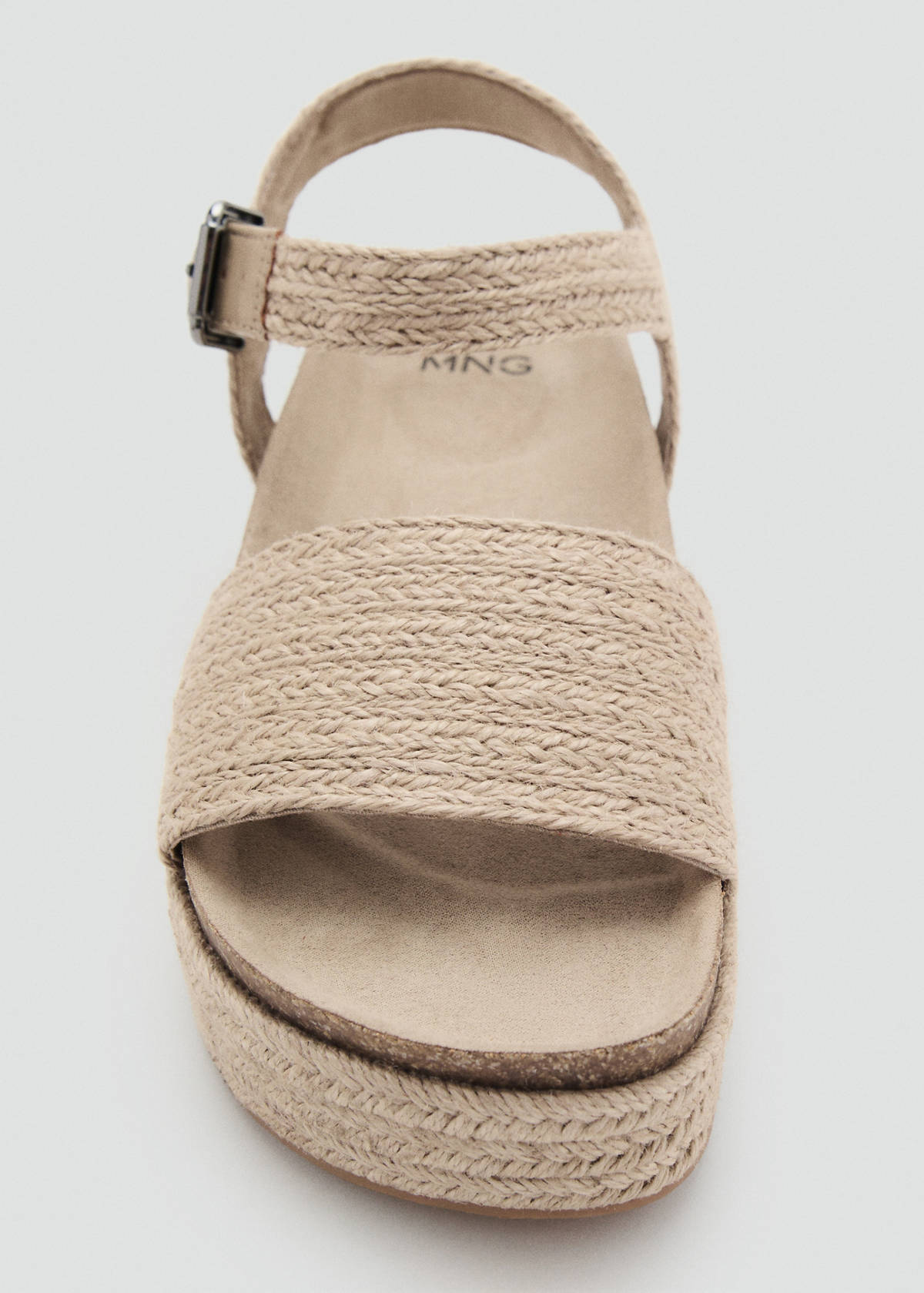 Braided jute sandals — Sand
