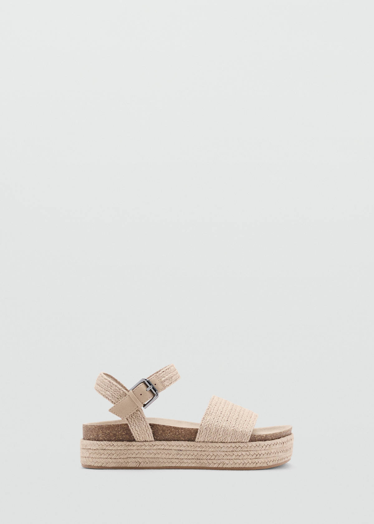 Braided jute sandals — Sand