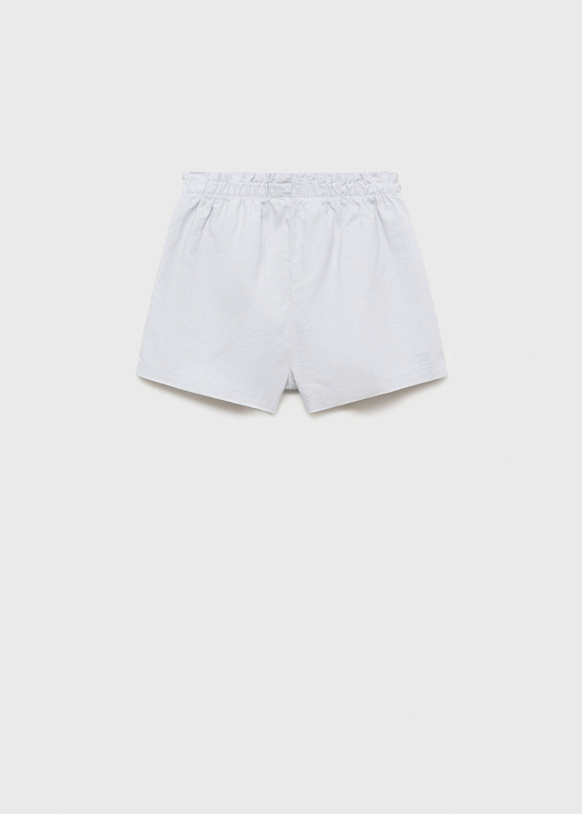 Linen shorts with belt — Sky Blue