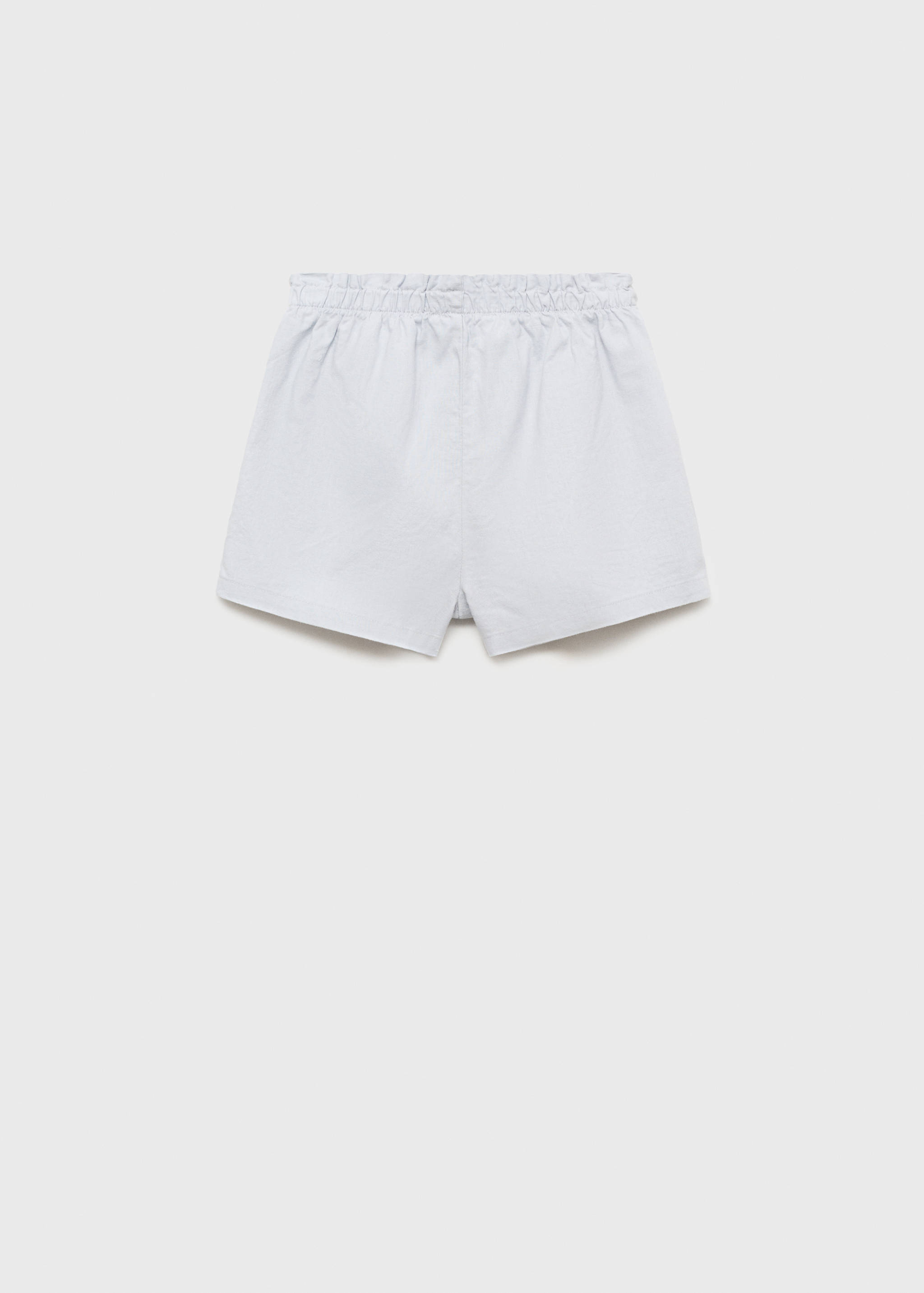Linen shorts with belt - Reverse of the article