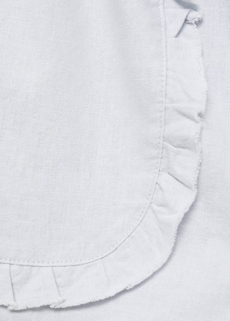Linen shorts with belt — Sky Blue