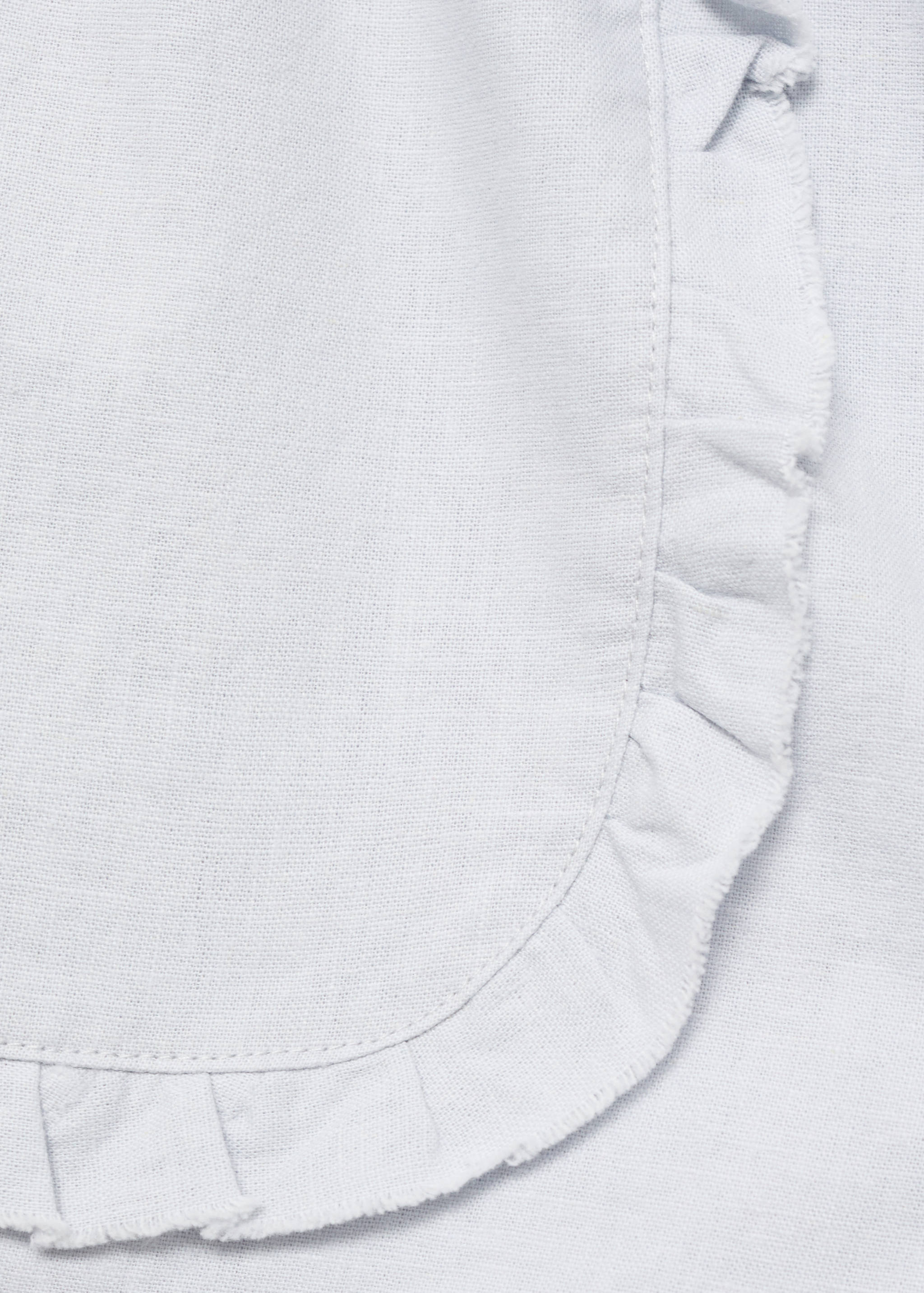 Linen shorts with belt - Details of the article 0
