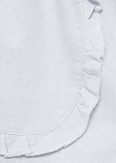 Linen shorts with belt — Sky Blue 6
