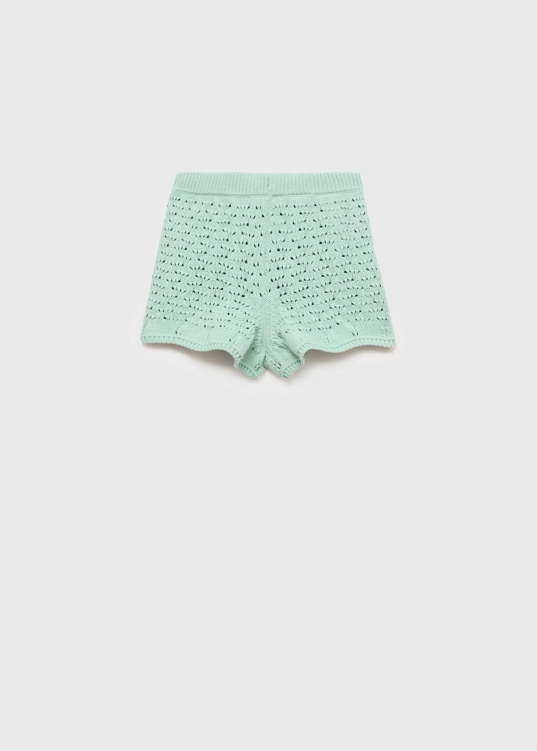 Crochet knitted shorts - Reverse of the article