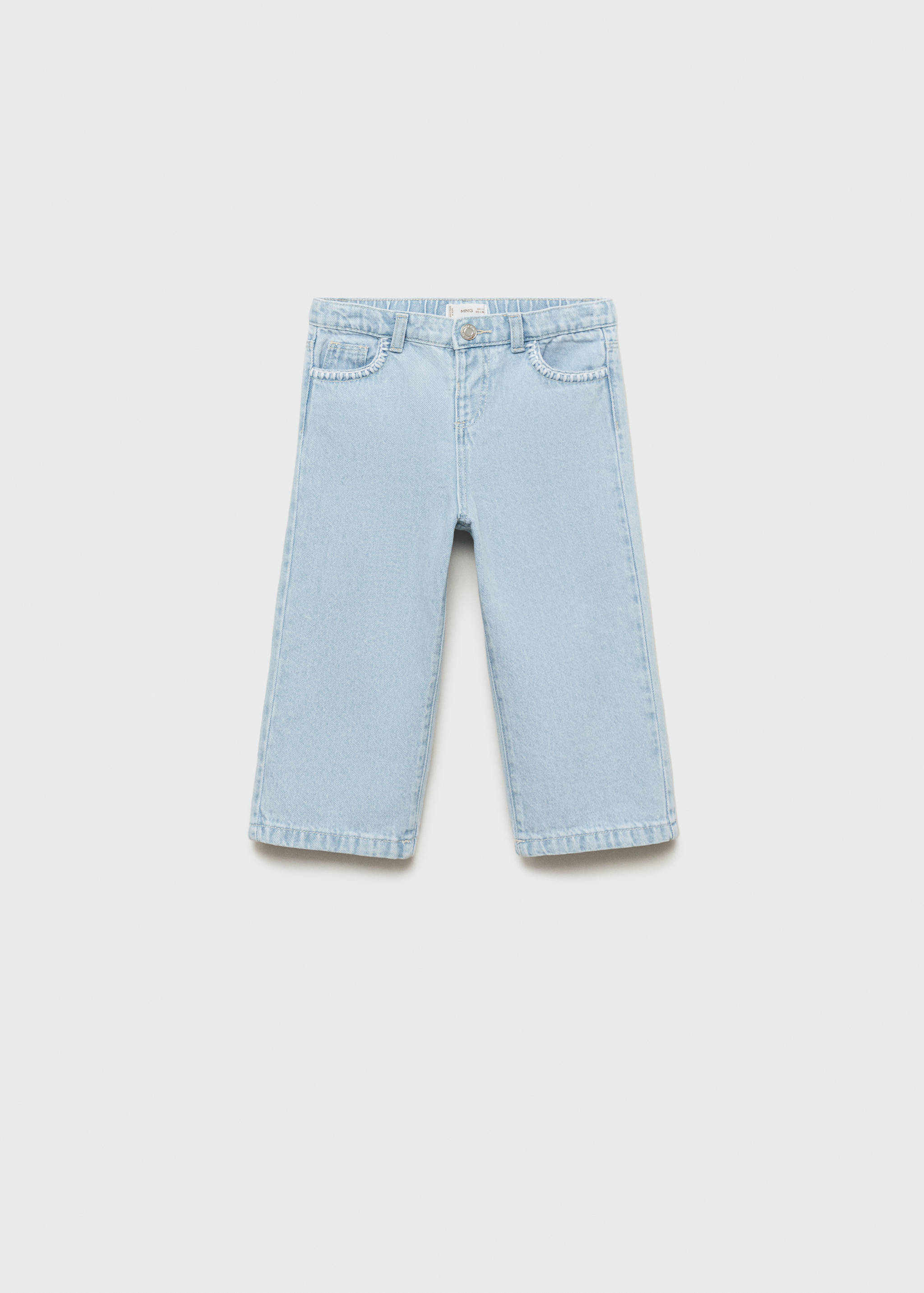 Embroidered culotte jeans - Article without model