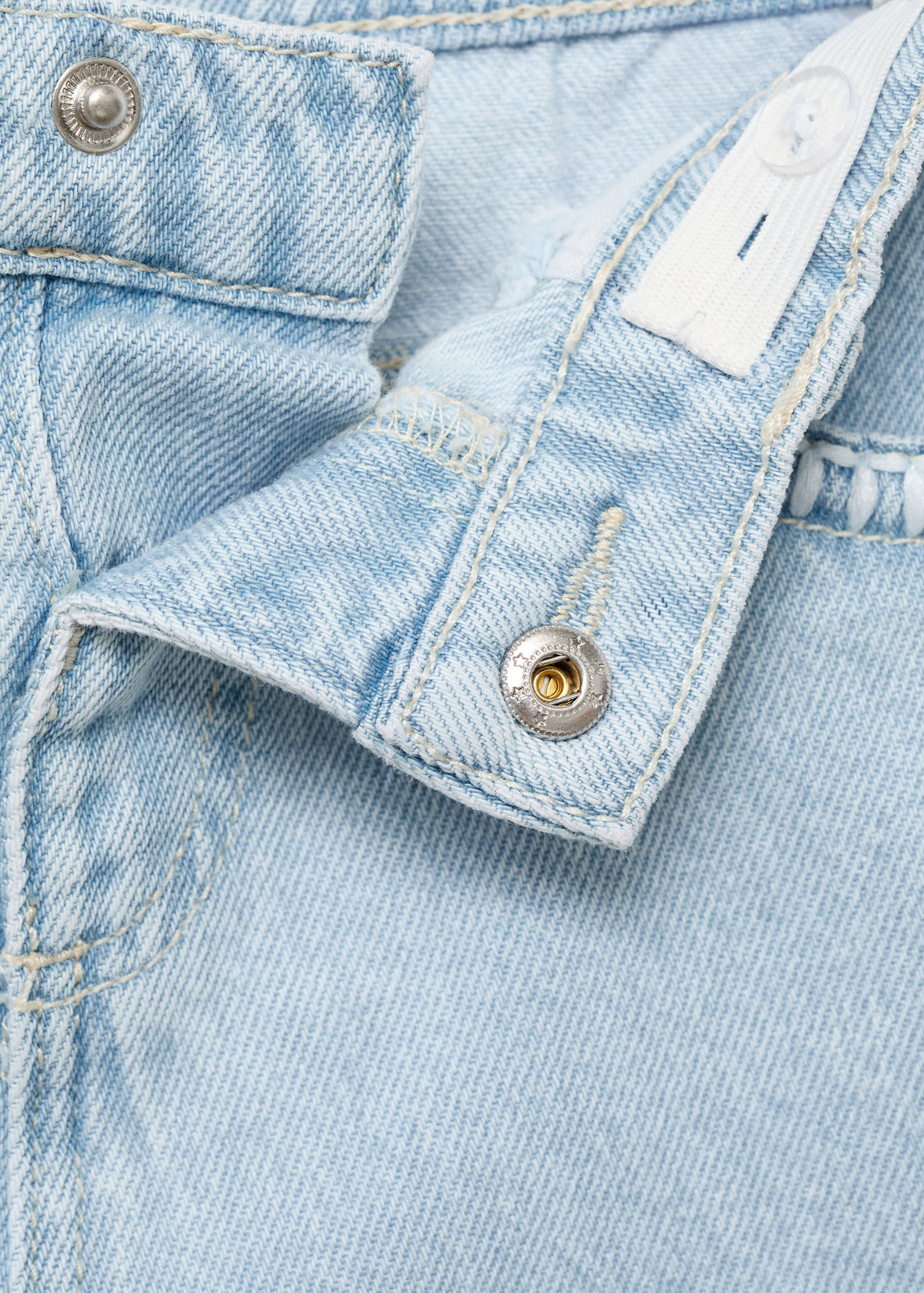 Embroidered culotte jeans - Details of the article 8
