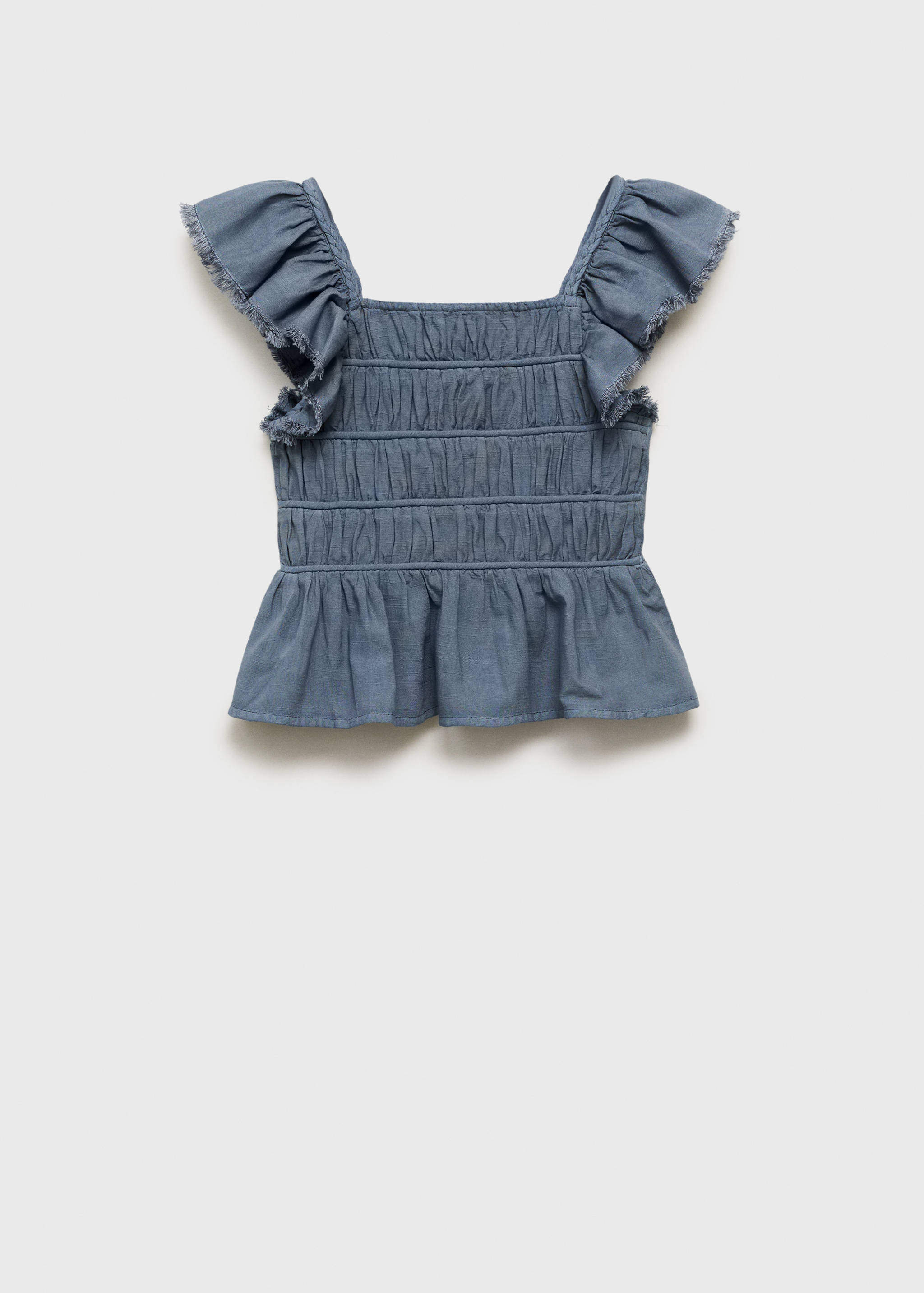 Ruched blouse with ruffles - Article without model