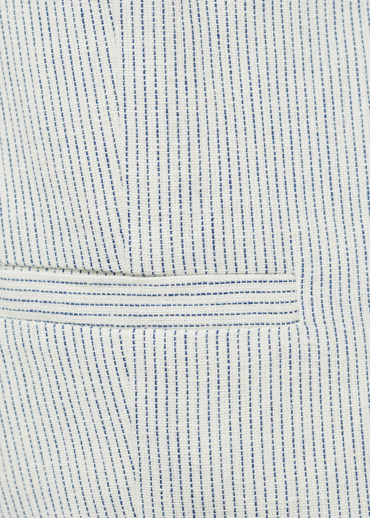 Linen-blend suit waistcoat — Ecru
