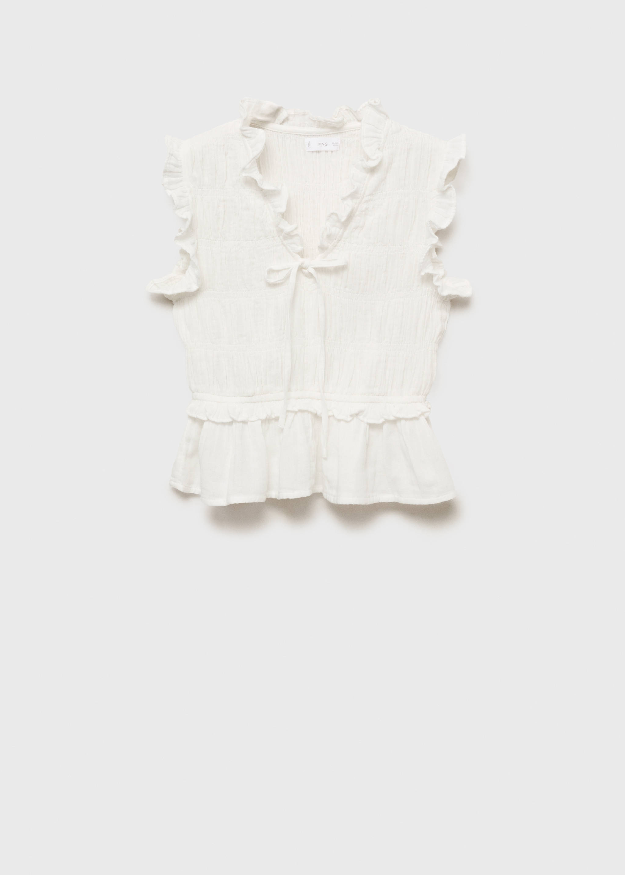 러플 개더드 블라우스 - 모델 없는 상품