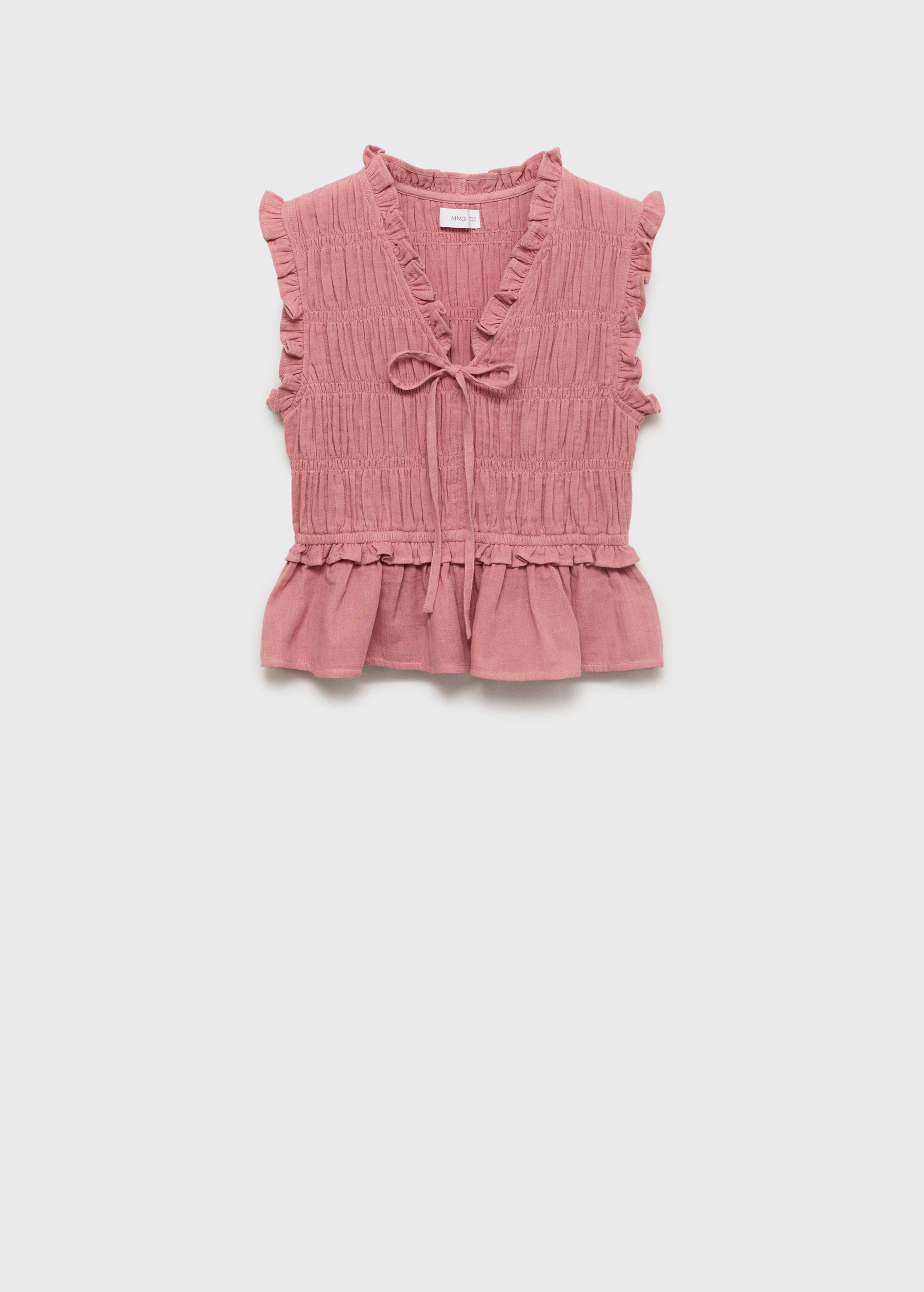 러플 개더드 블라우스 - 모델 없는 상품