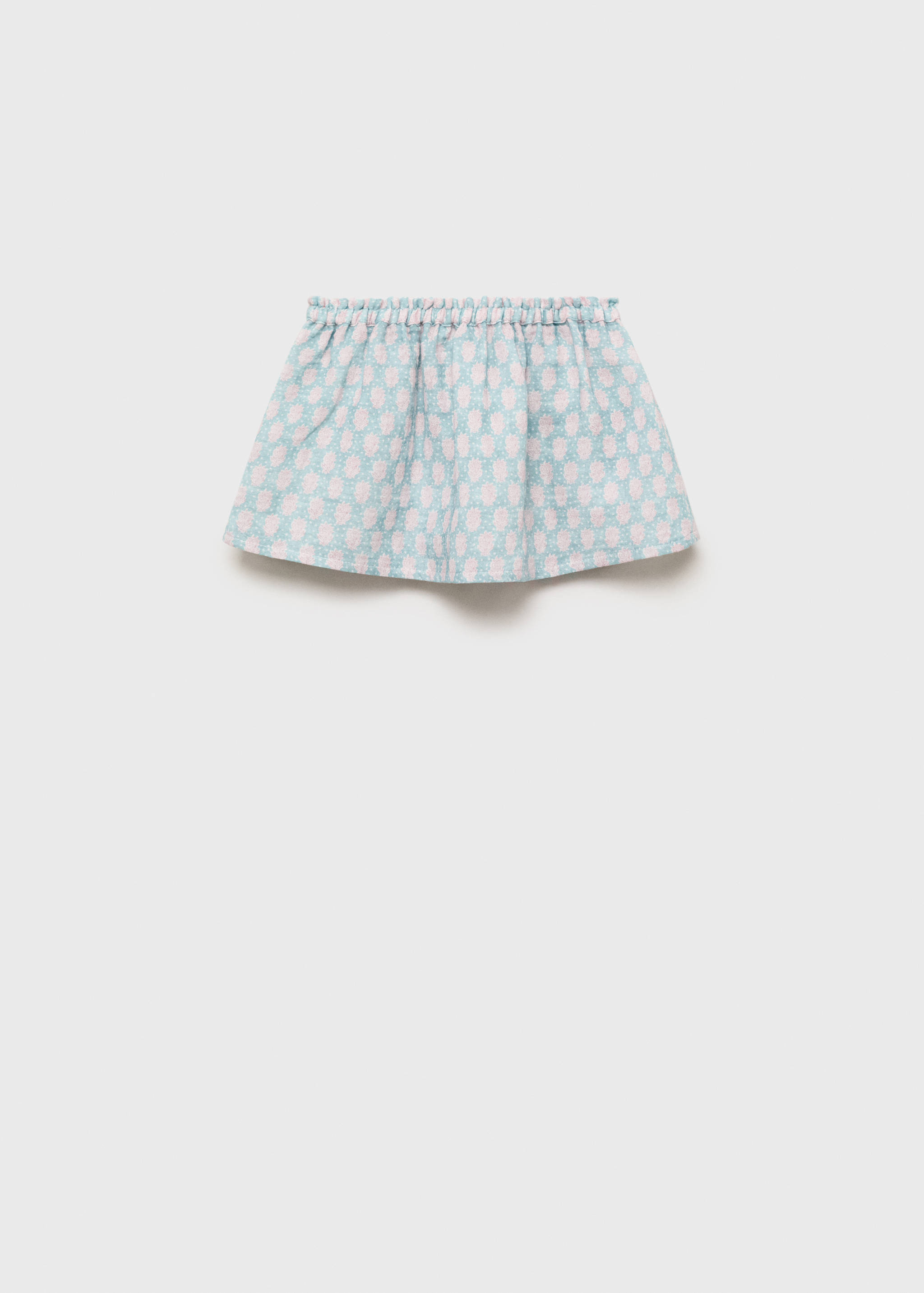 Flared printed skirt - Reverse of the article