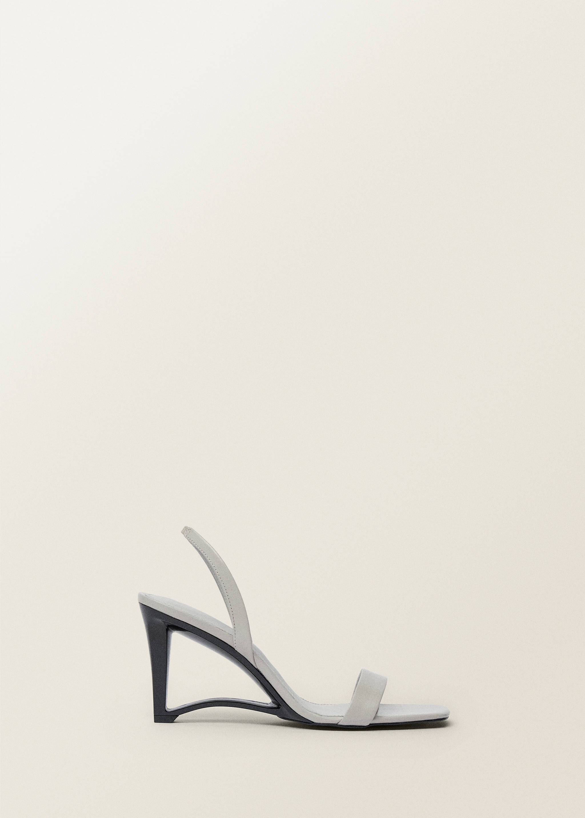 Leather wedge-heel sandals - Article without model