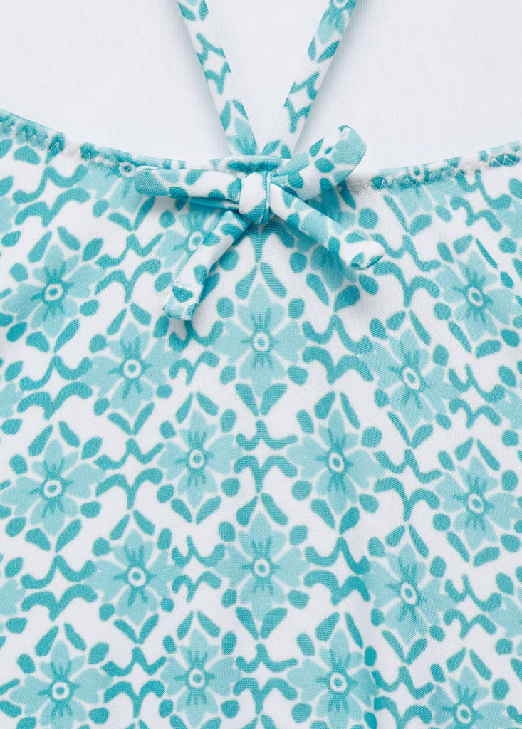 Floral print swimsuit — Green