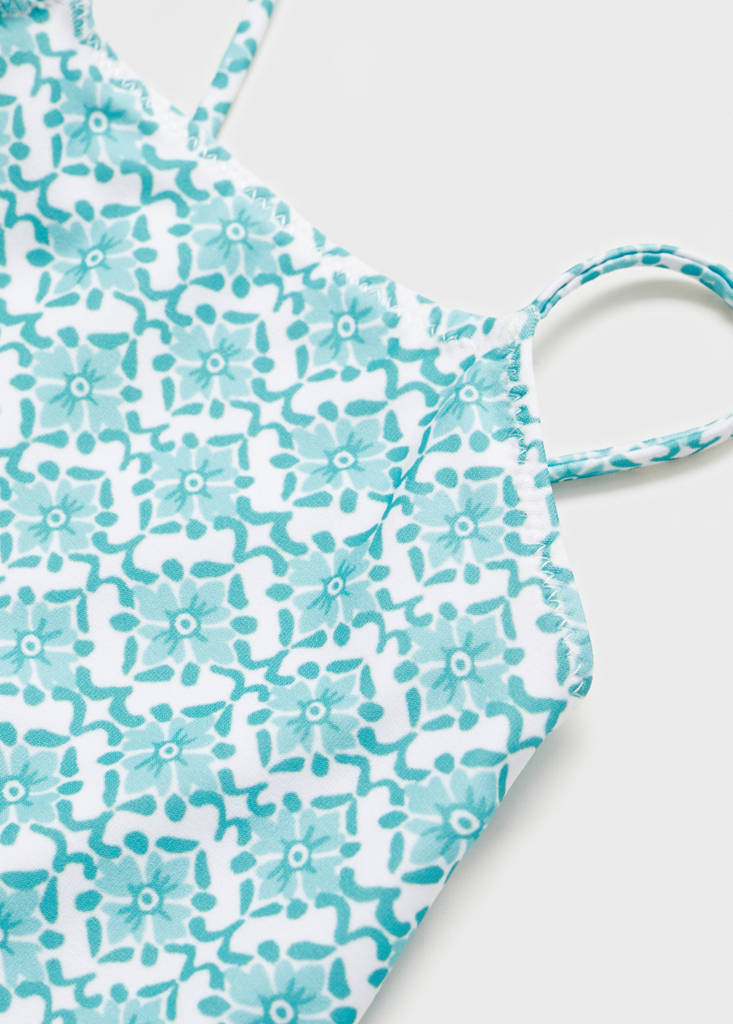 Floral print swimsuit — Green