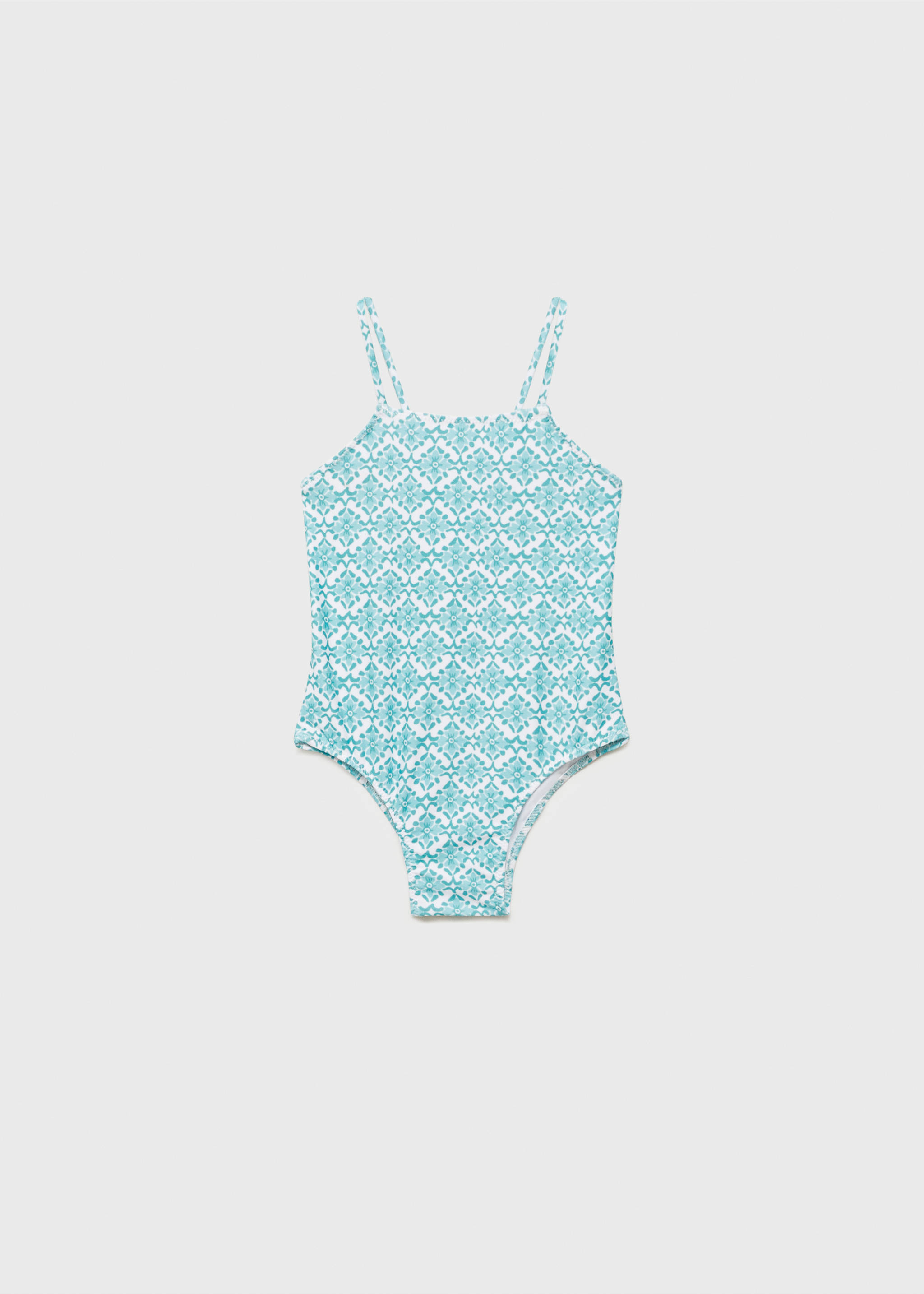 Floral print swimsuit - Article without model, Green. Ref: 87087714-00.
