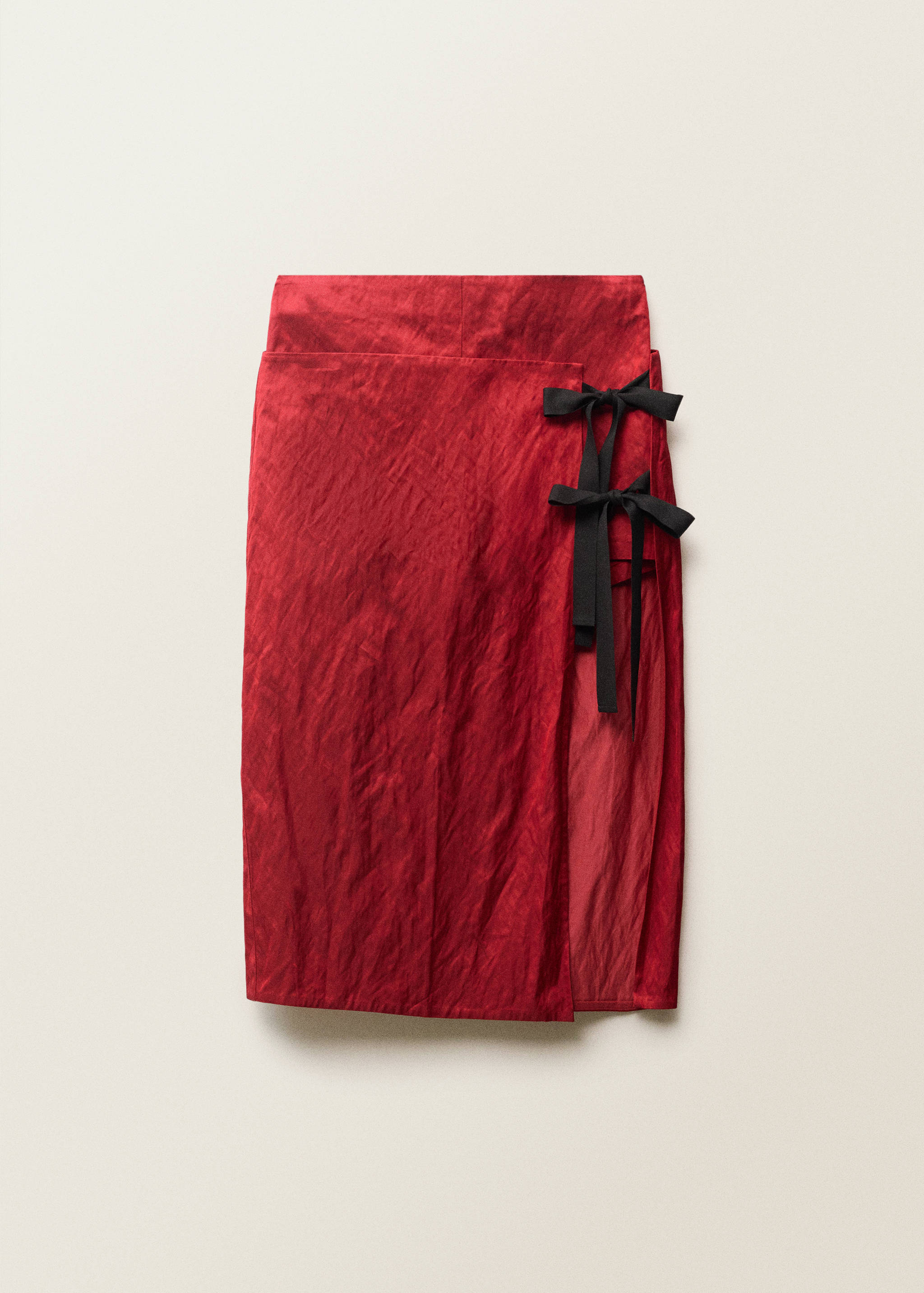 Multi-position textured skirt with bows - Article without model