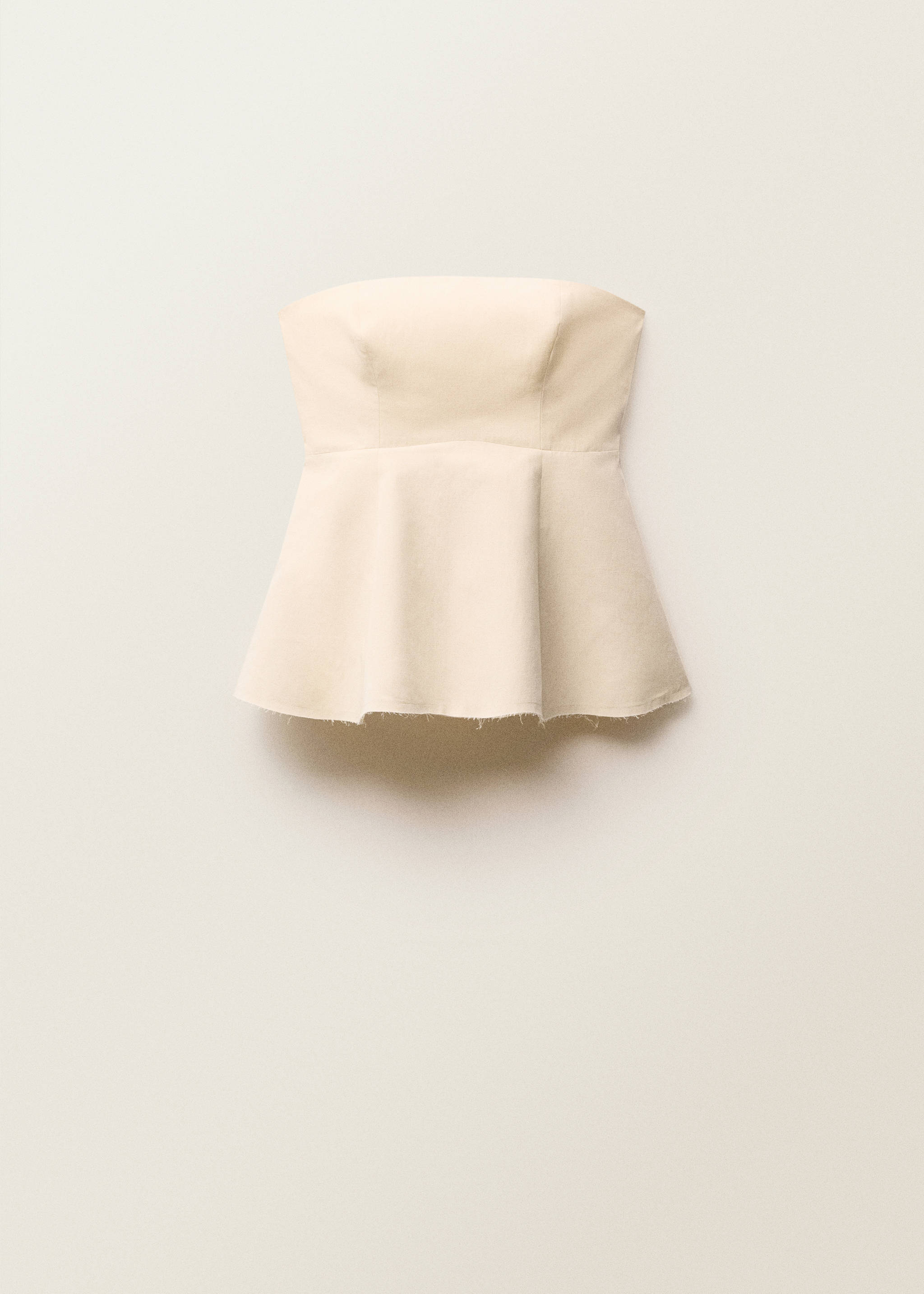 Strapless peplum top - Article without model