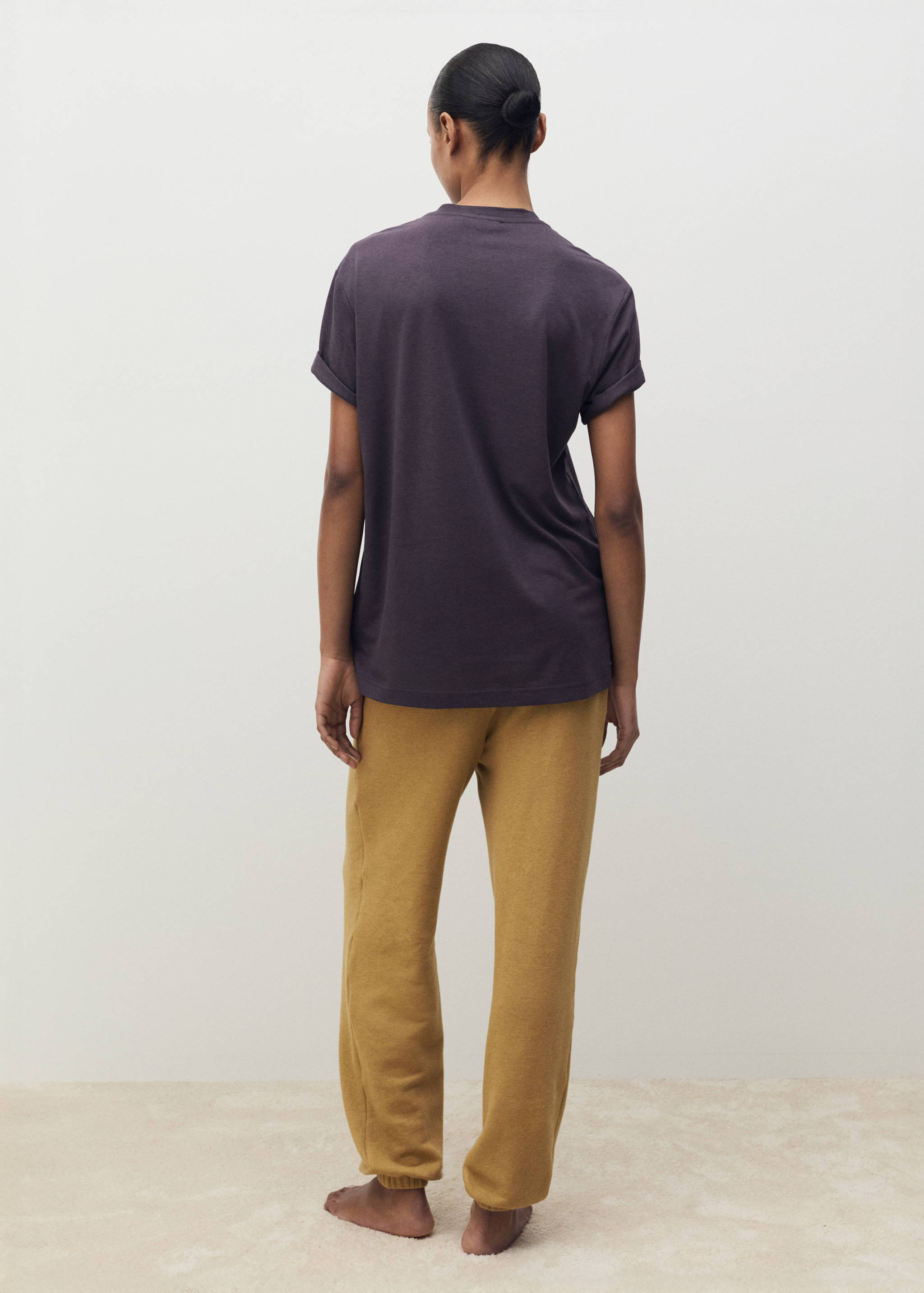 Short-sleeved lyocell t-shirt - Reverse of the article