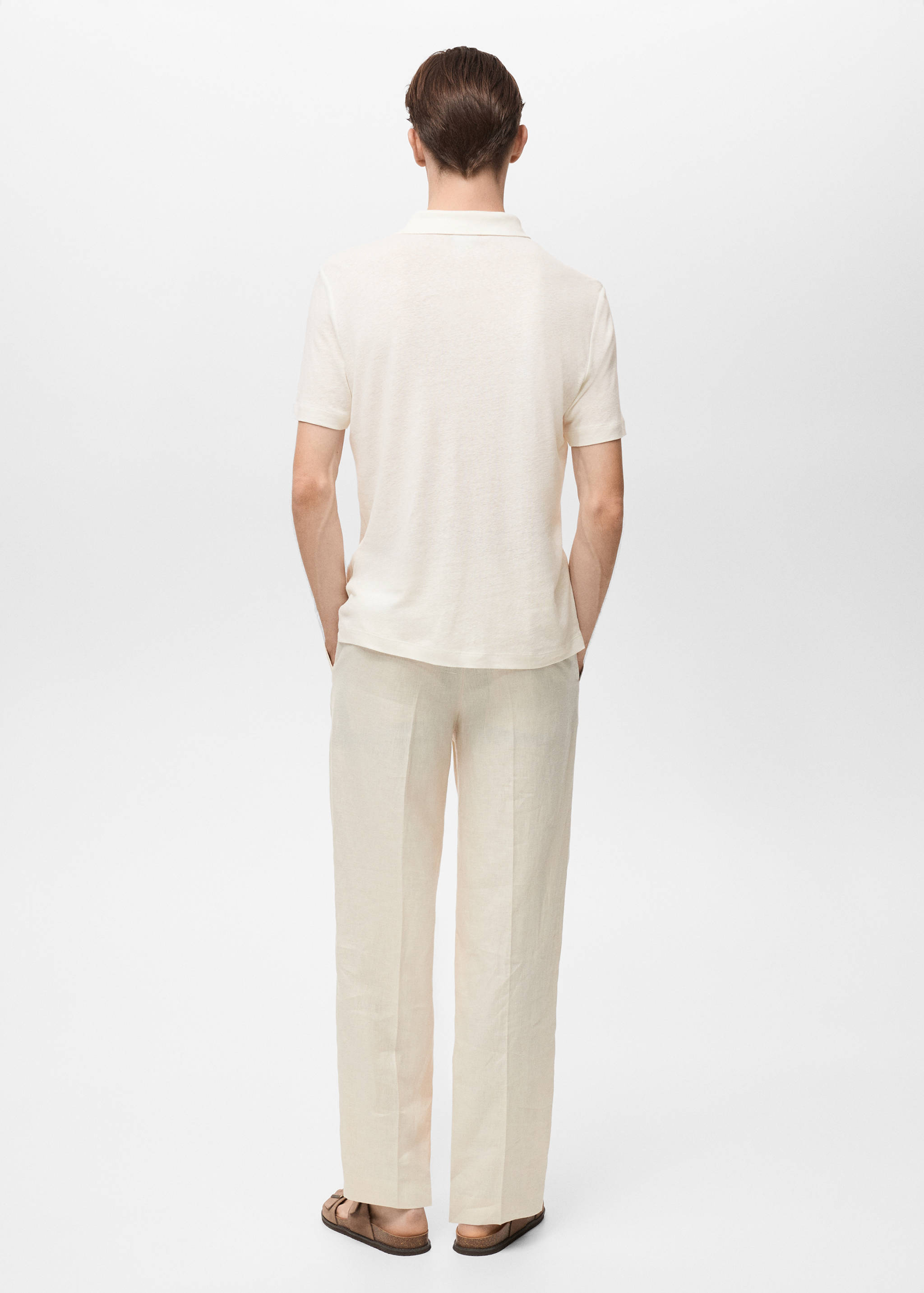 Polo lino slim fit - Reverso del artículo