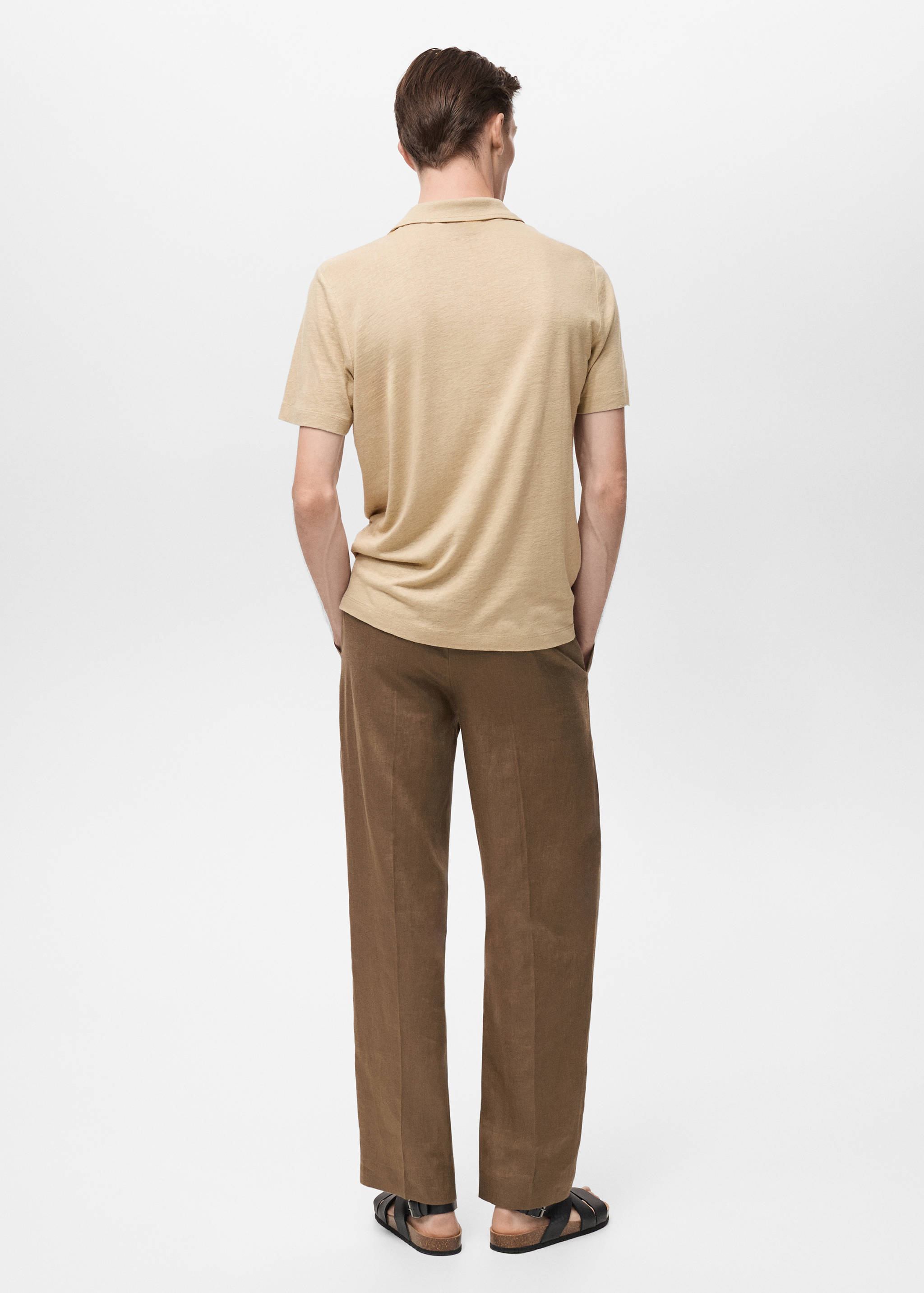 Polo lin slim-fit - Verso de l’article