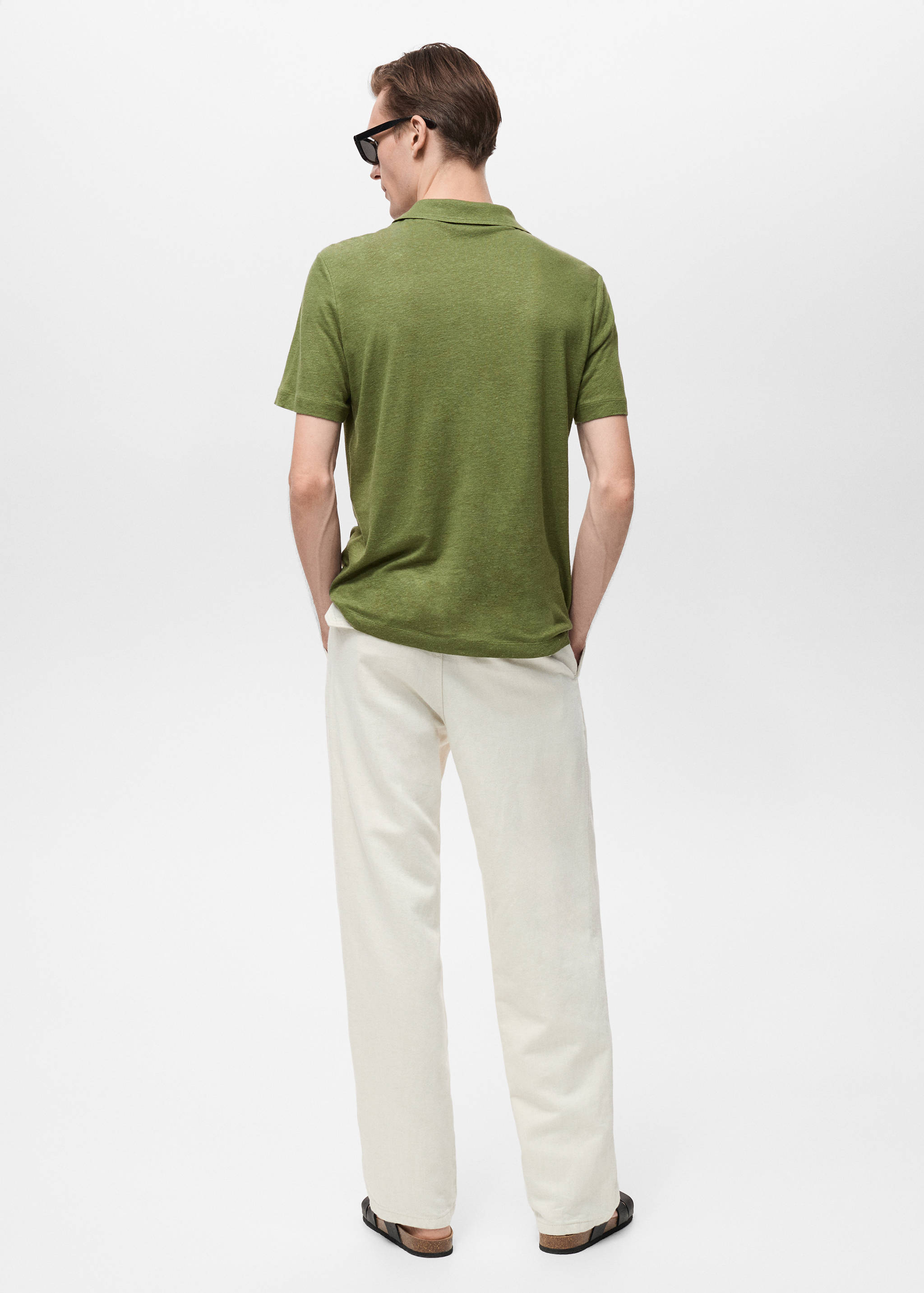 Polo lin slim-fit - Verso de l’article