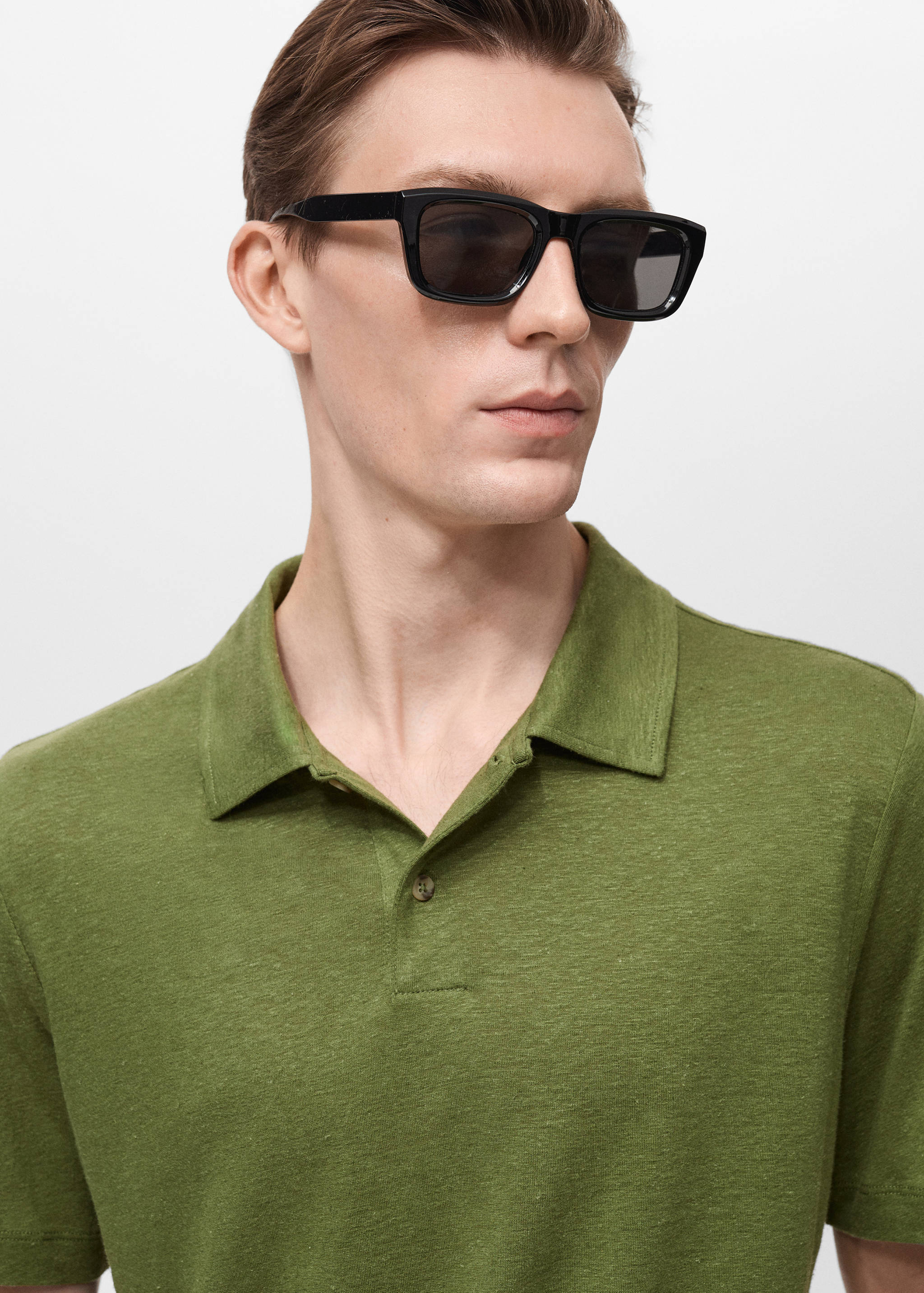 Polo lin slim-fit - Détail de l'article 1