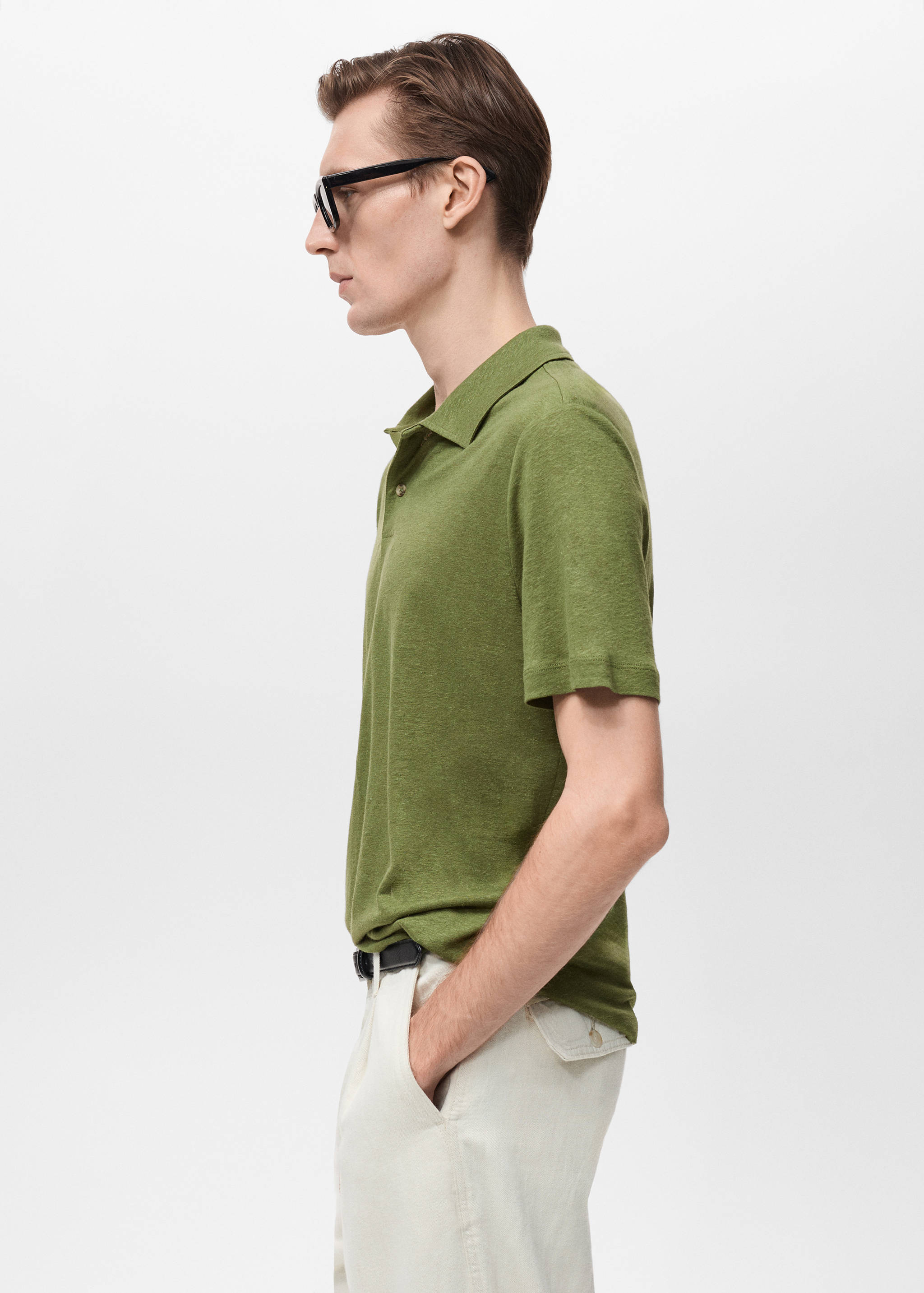 Polo lin slim-fit - Détail de l'article 2