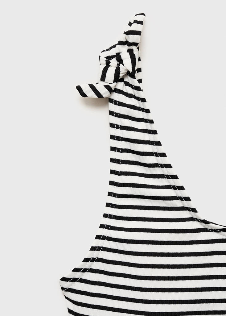 Striped bikini — Black